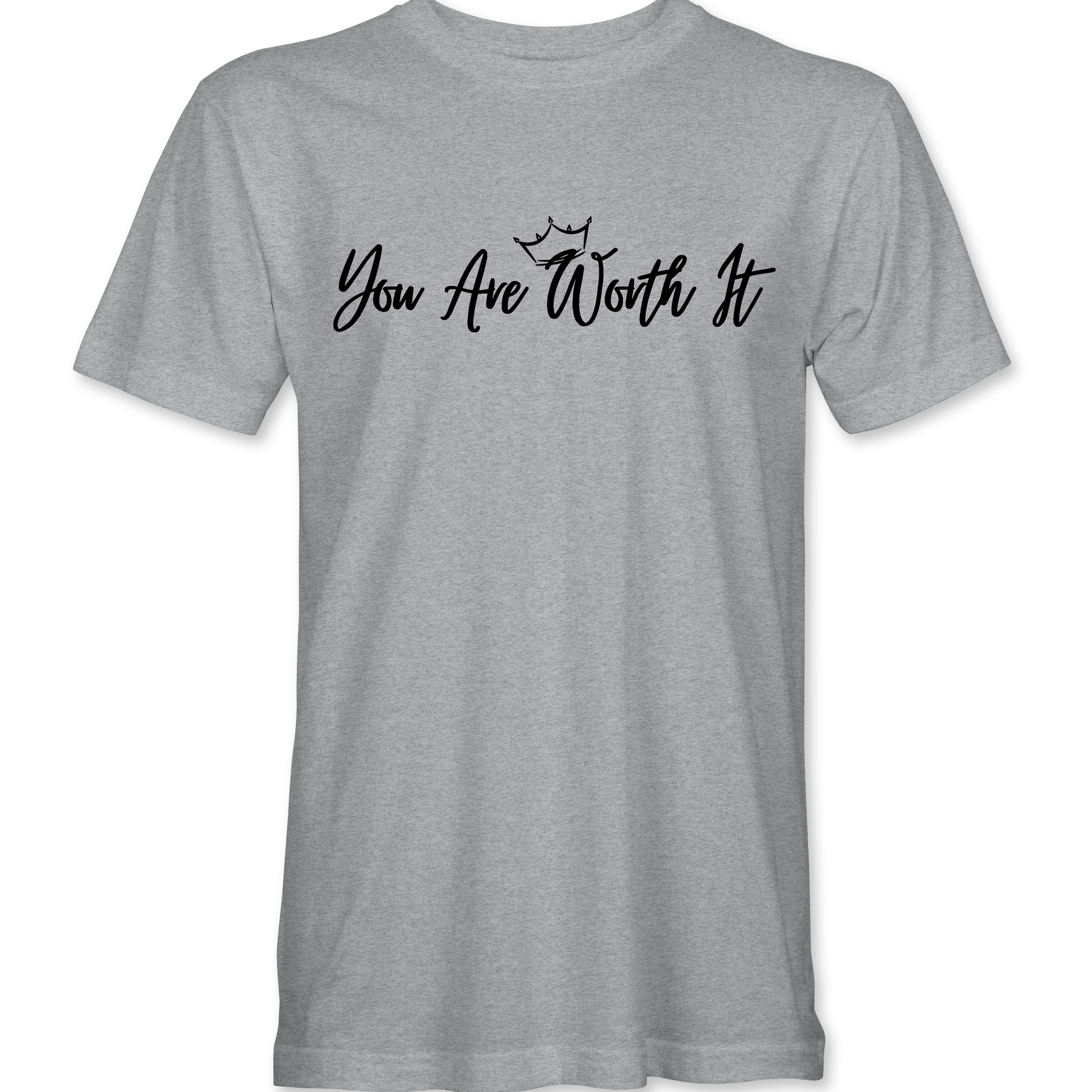 You Are Worth It Mens T-Shirts Black Acid Apparel