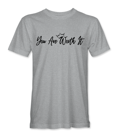 You Are Worth It Mens T-Shirts Black Acid Apparel