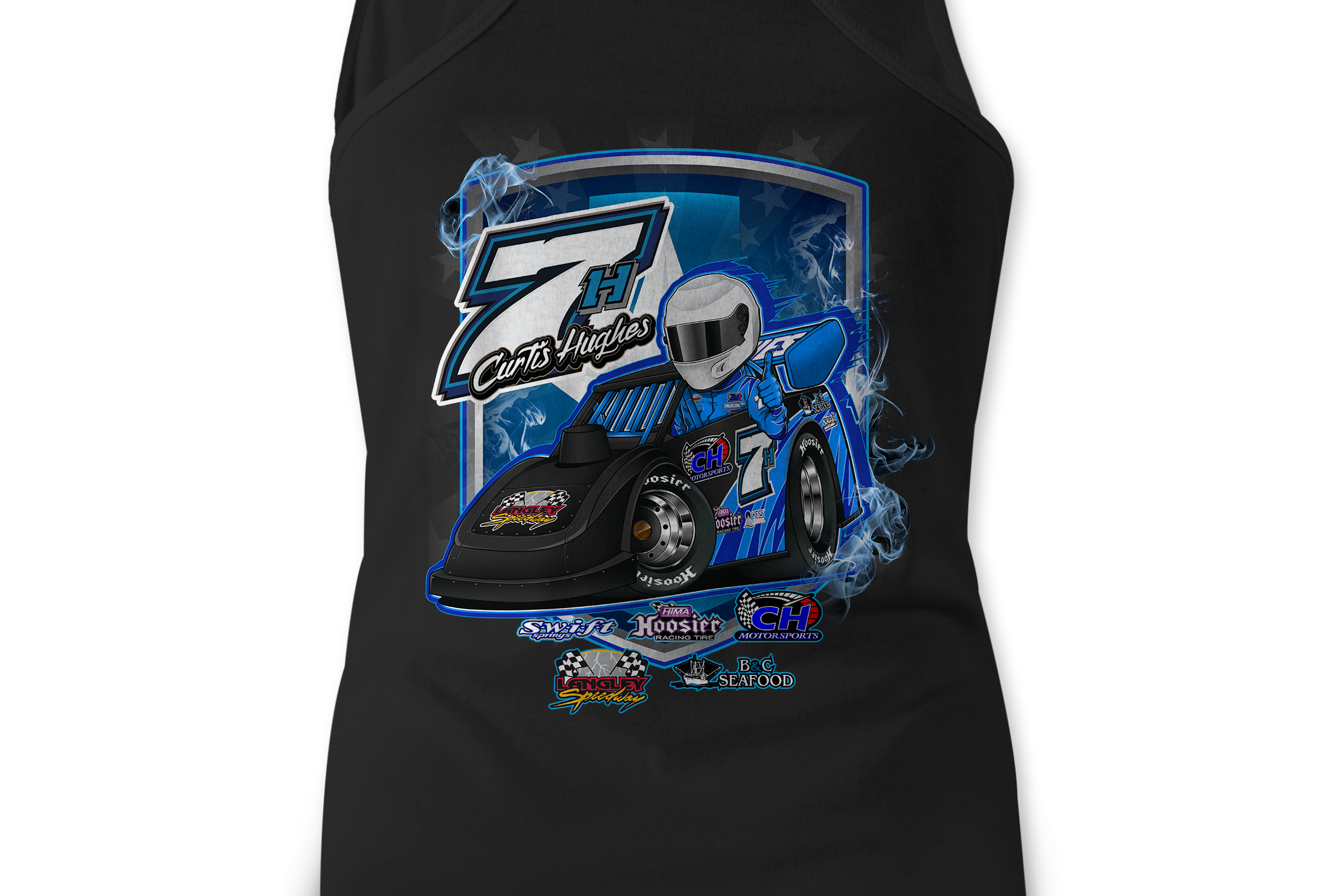 Curtis Hughes Tank Tops Black Acid Apparel