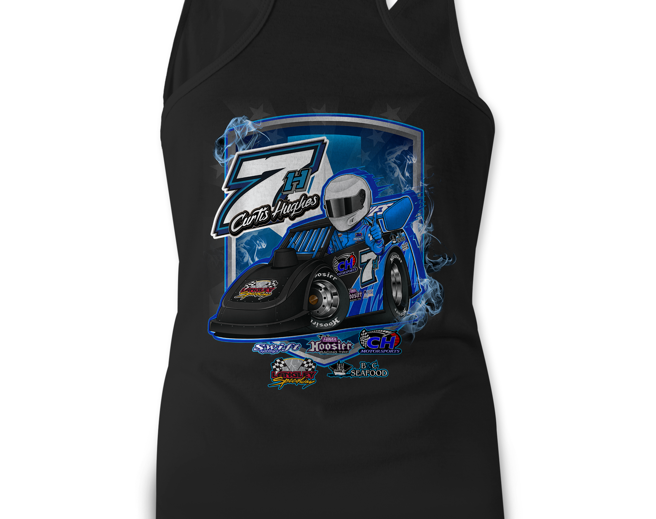 Curtis Hughes Tank Tops Black Acid Apparel