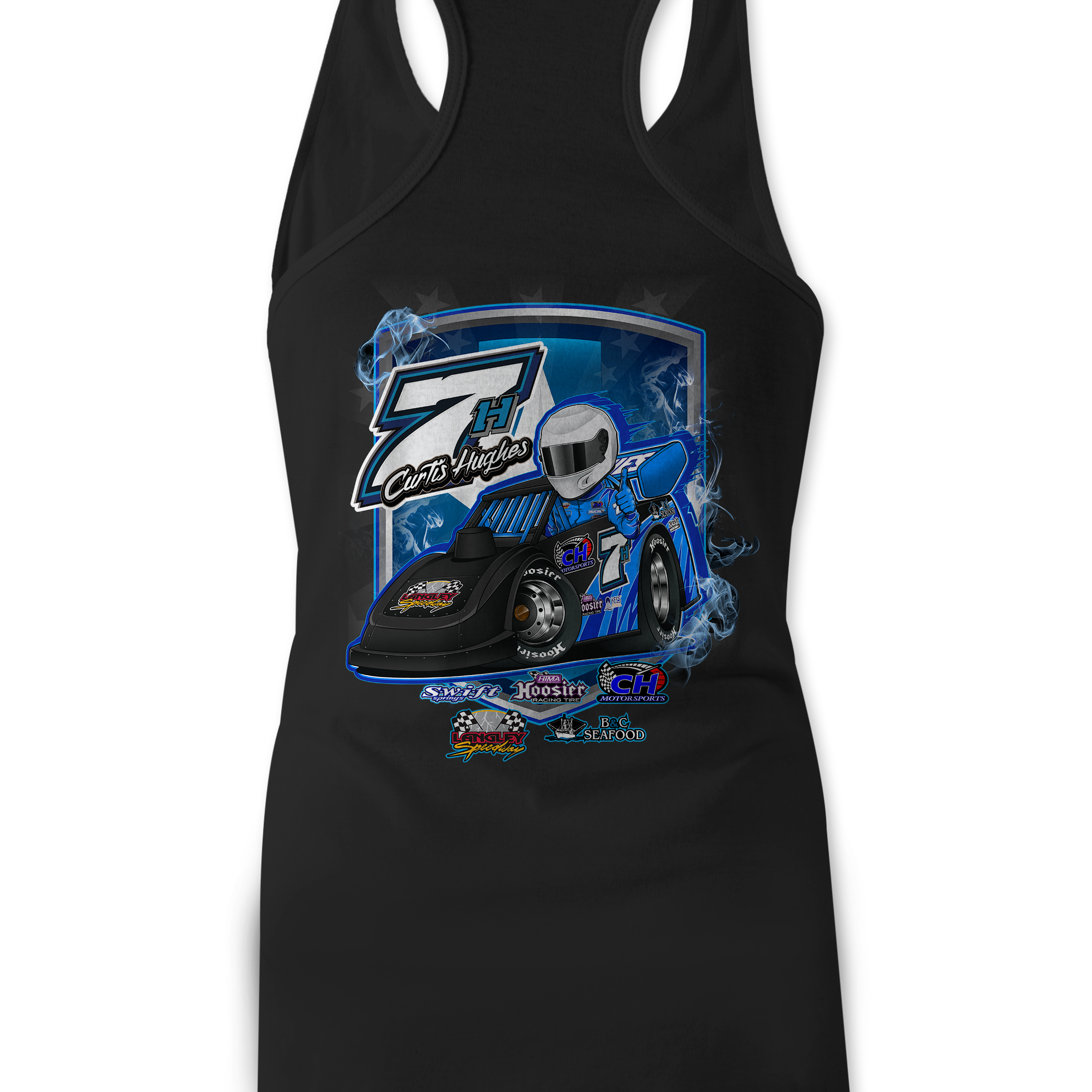 Curtis Hughes Tank Tops Black Acid Apparel