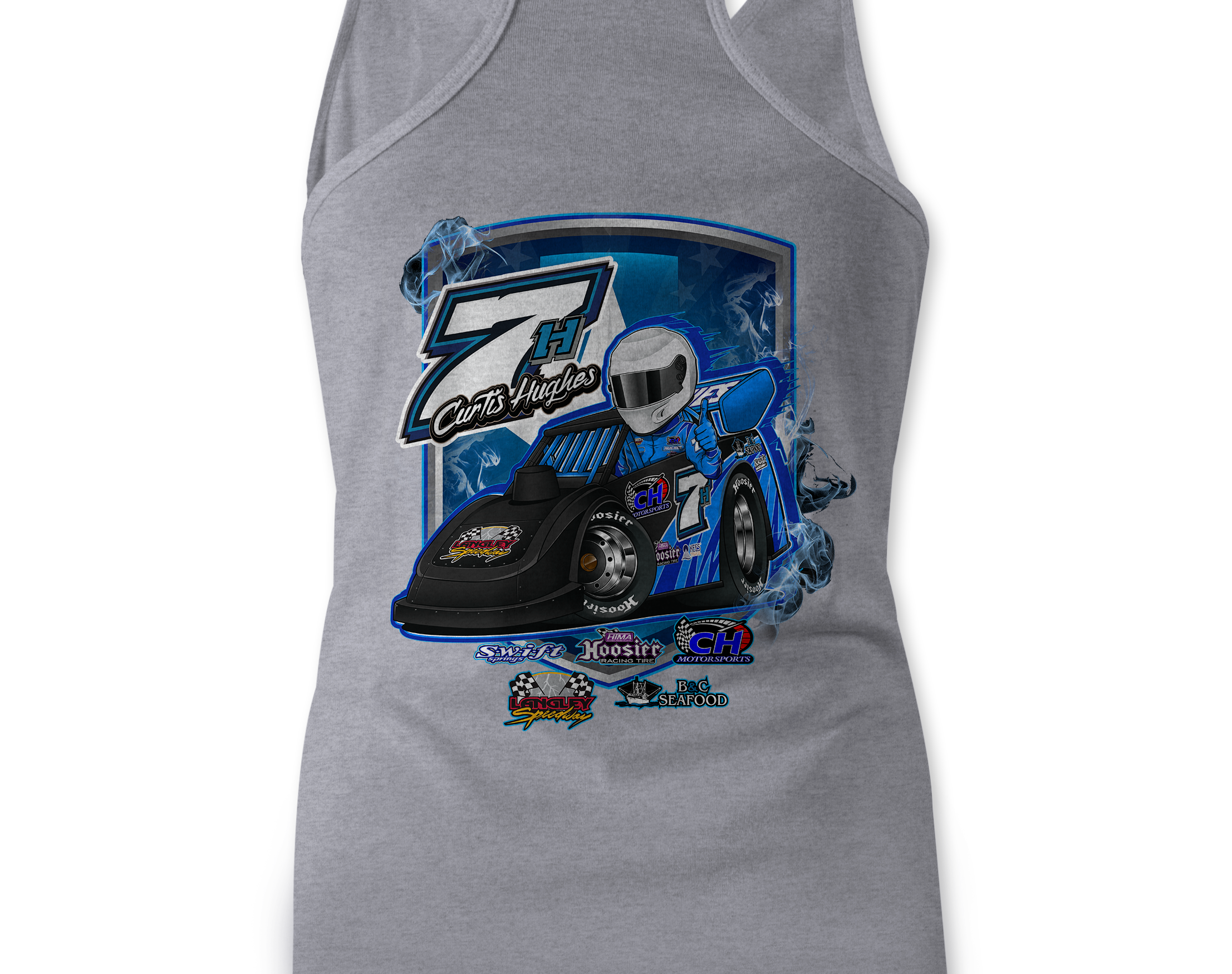 Curtis Hughes Tank Tops Black Acid Apparel