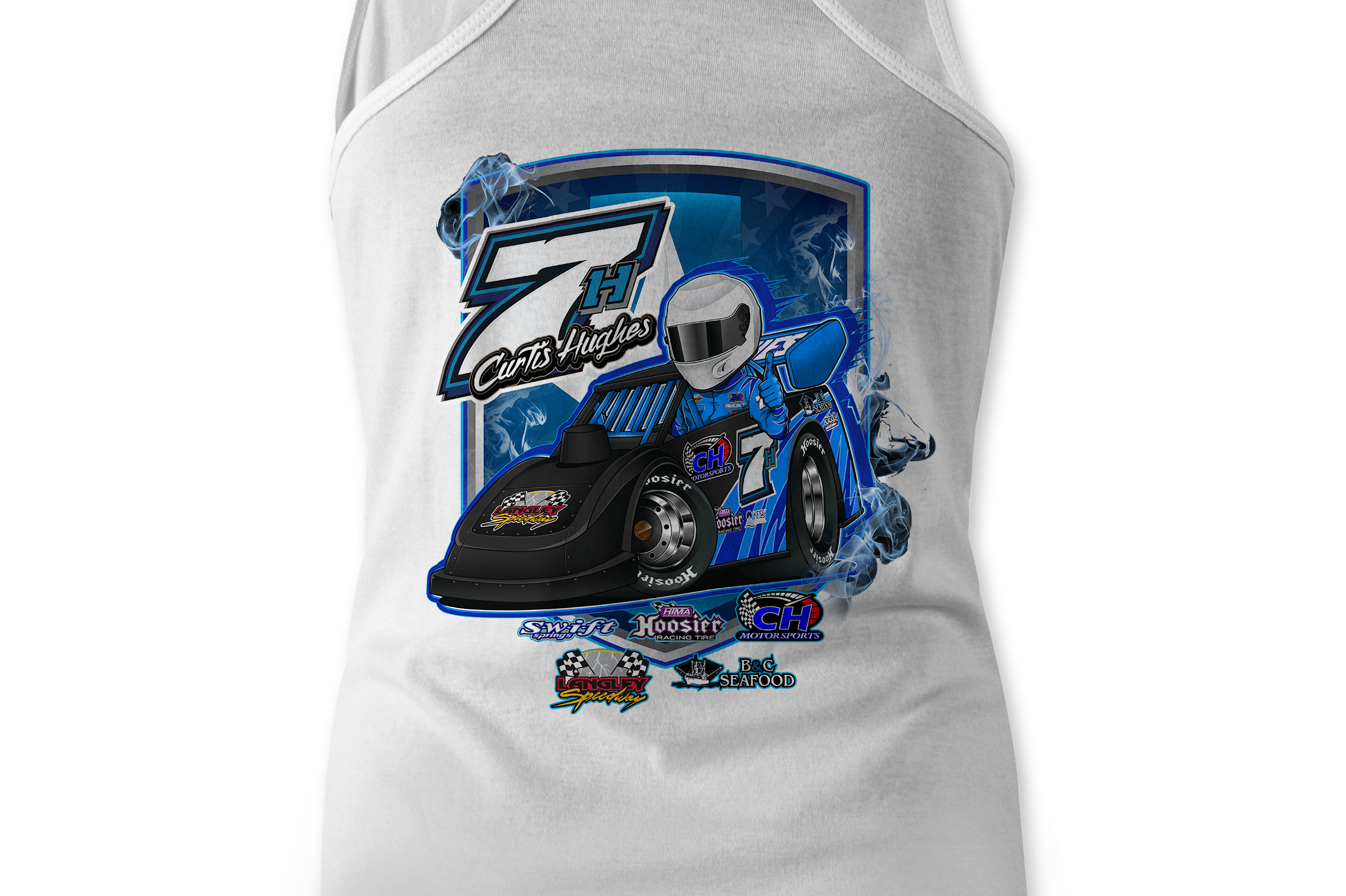 Curtis Hughes Tank Tops Black Acid Apparel