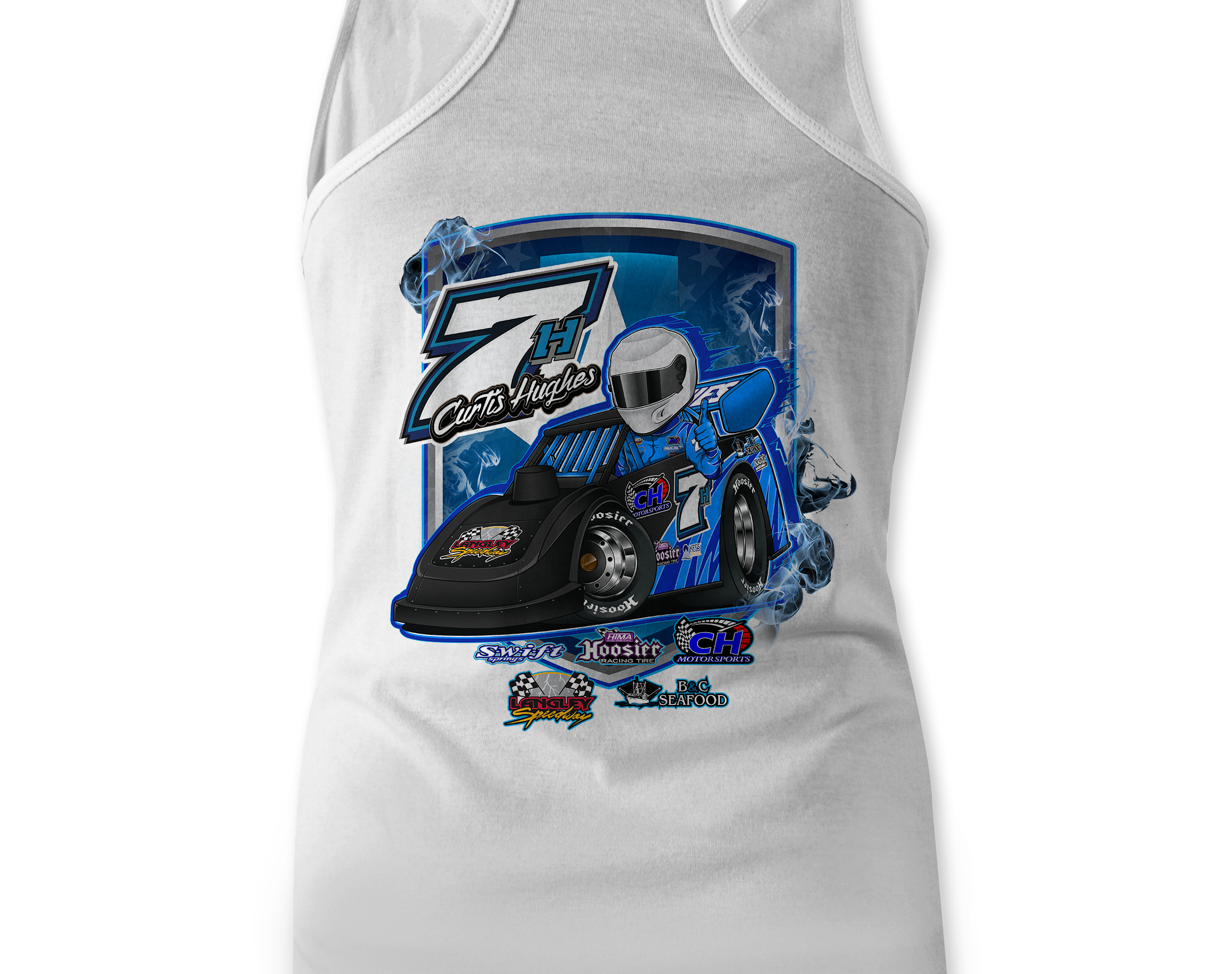 Curtis Hughes Tank Tops Black Acid Apparel