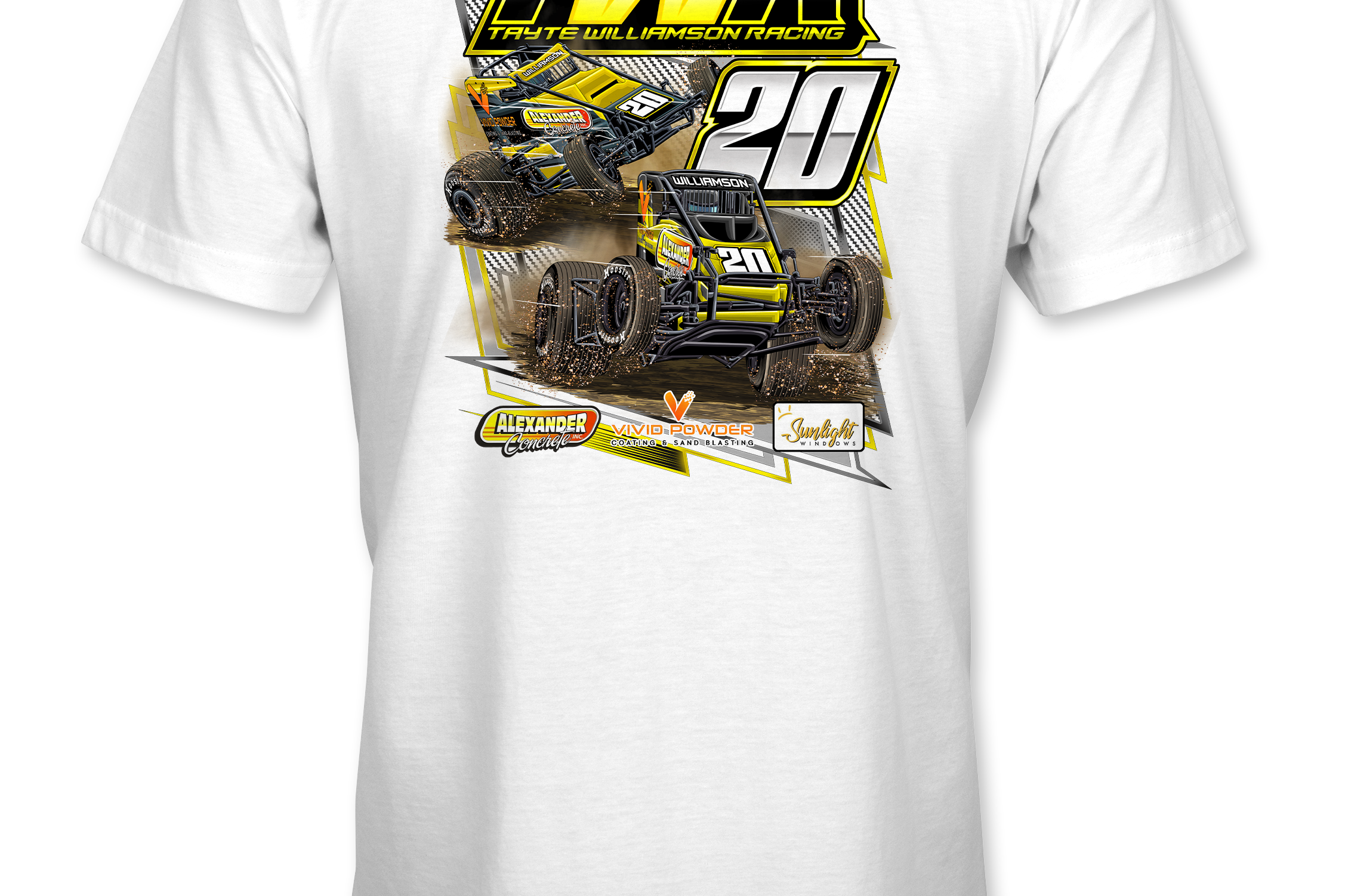 Tayte Williamson Racing T-Shirts - Women's Style Black Acid Apparel