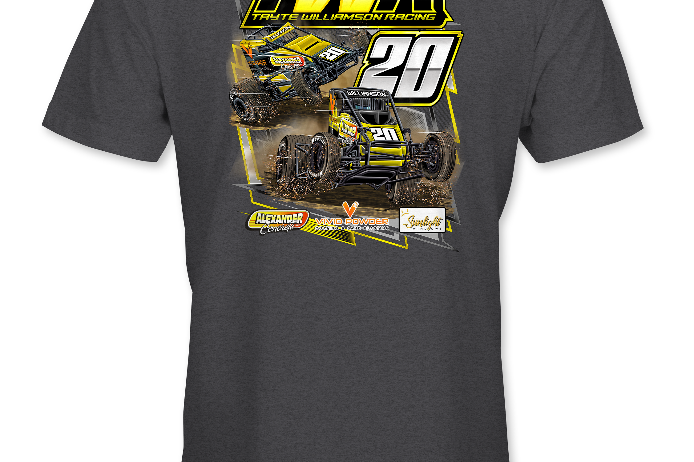 Tayte Williamson Racing T-Shirts Black Acid Apparel