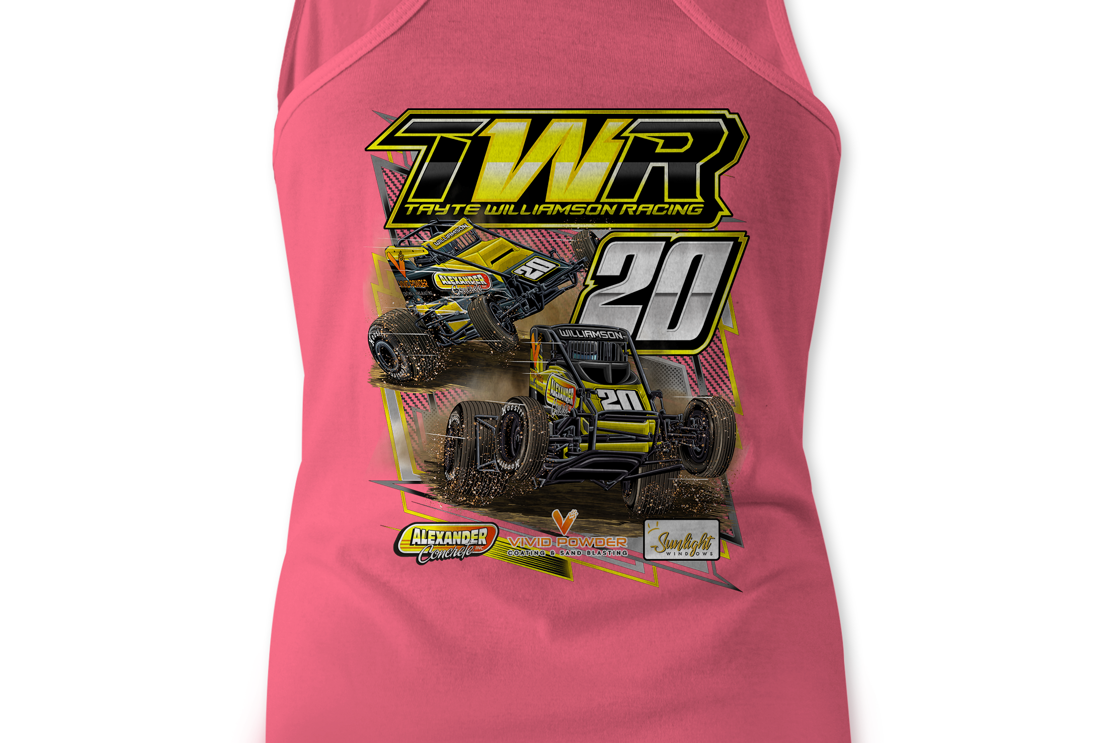 Tayte Williamson Racing Tank Tops Black Acid Apparel