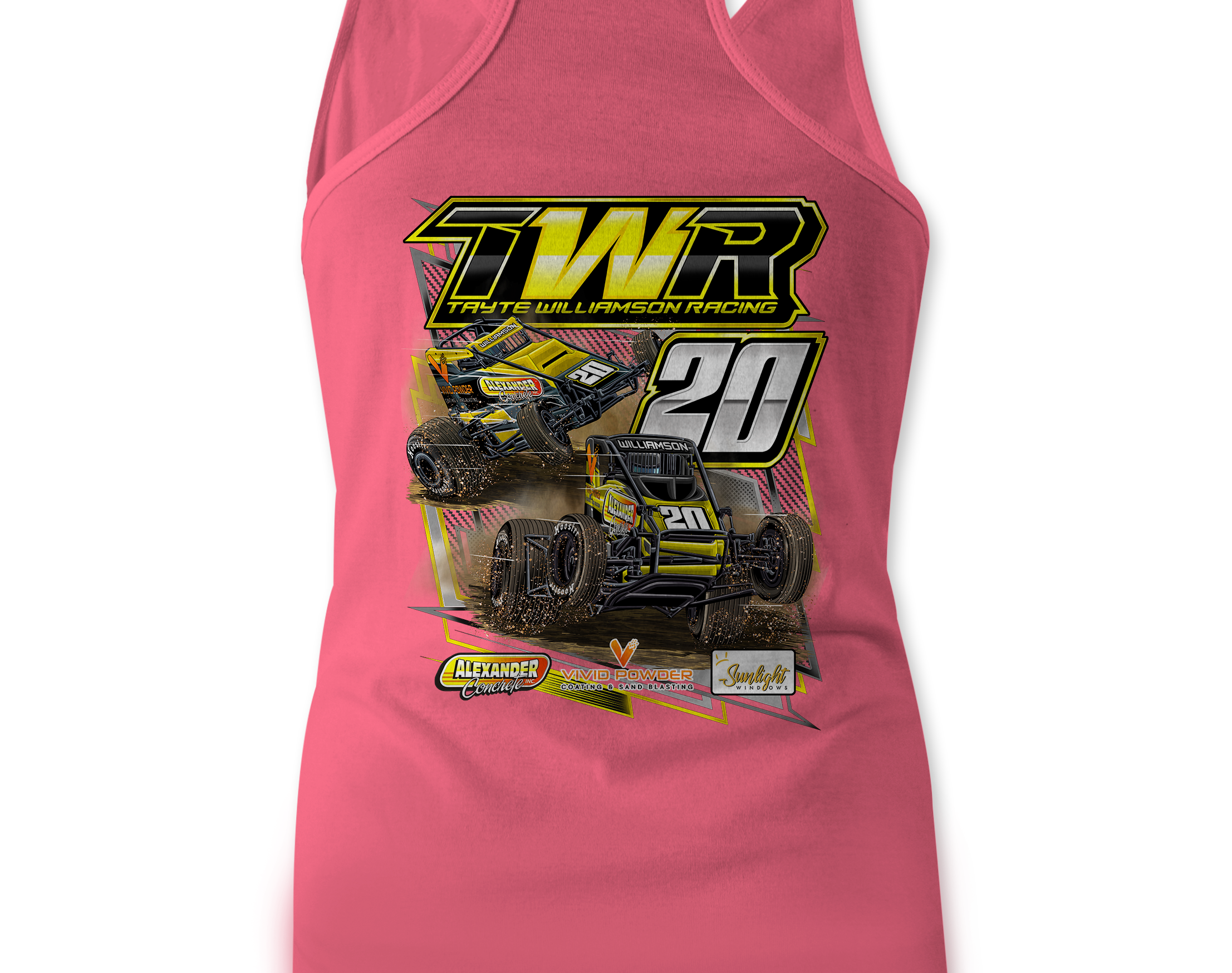 Tayte Williamson Racing Tank Tops Black Acid Apparel