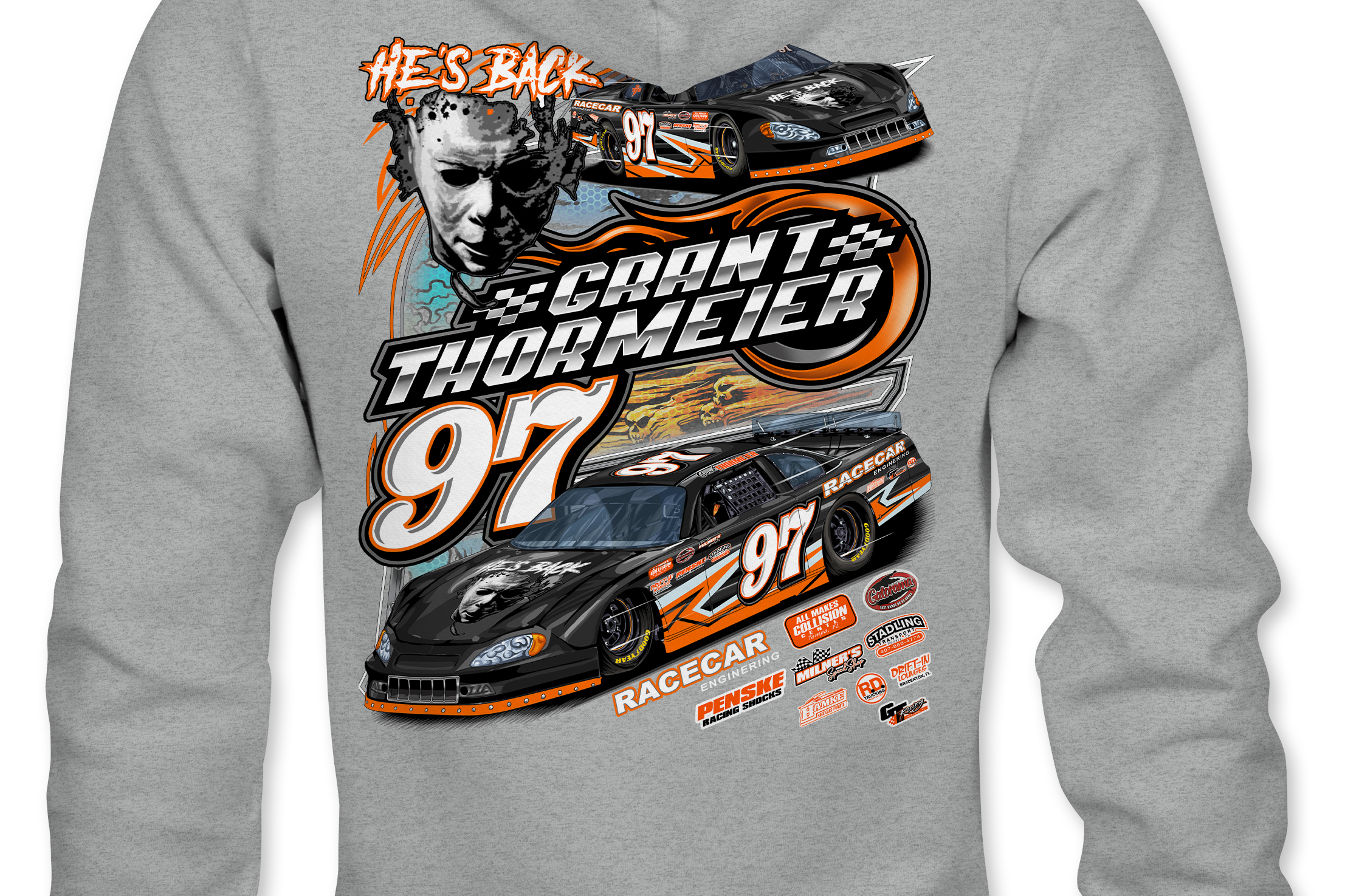 Grant Thormeier Hoodies Black Acid Apparel
