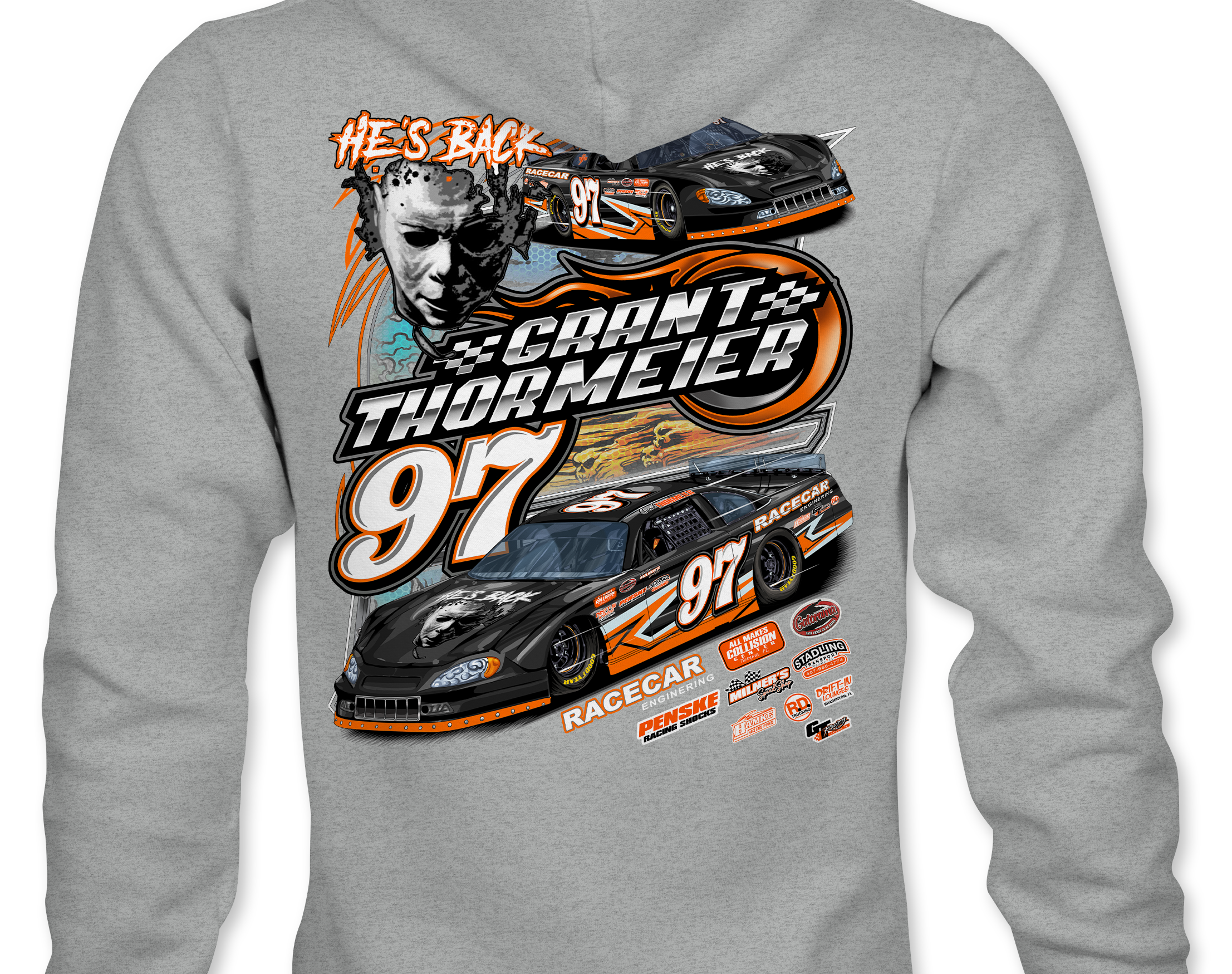 Grant Thormeier Hoodies Black Acid Apparel