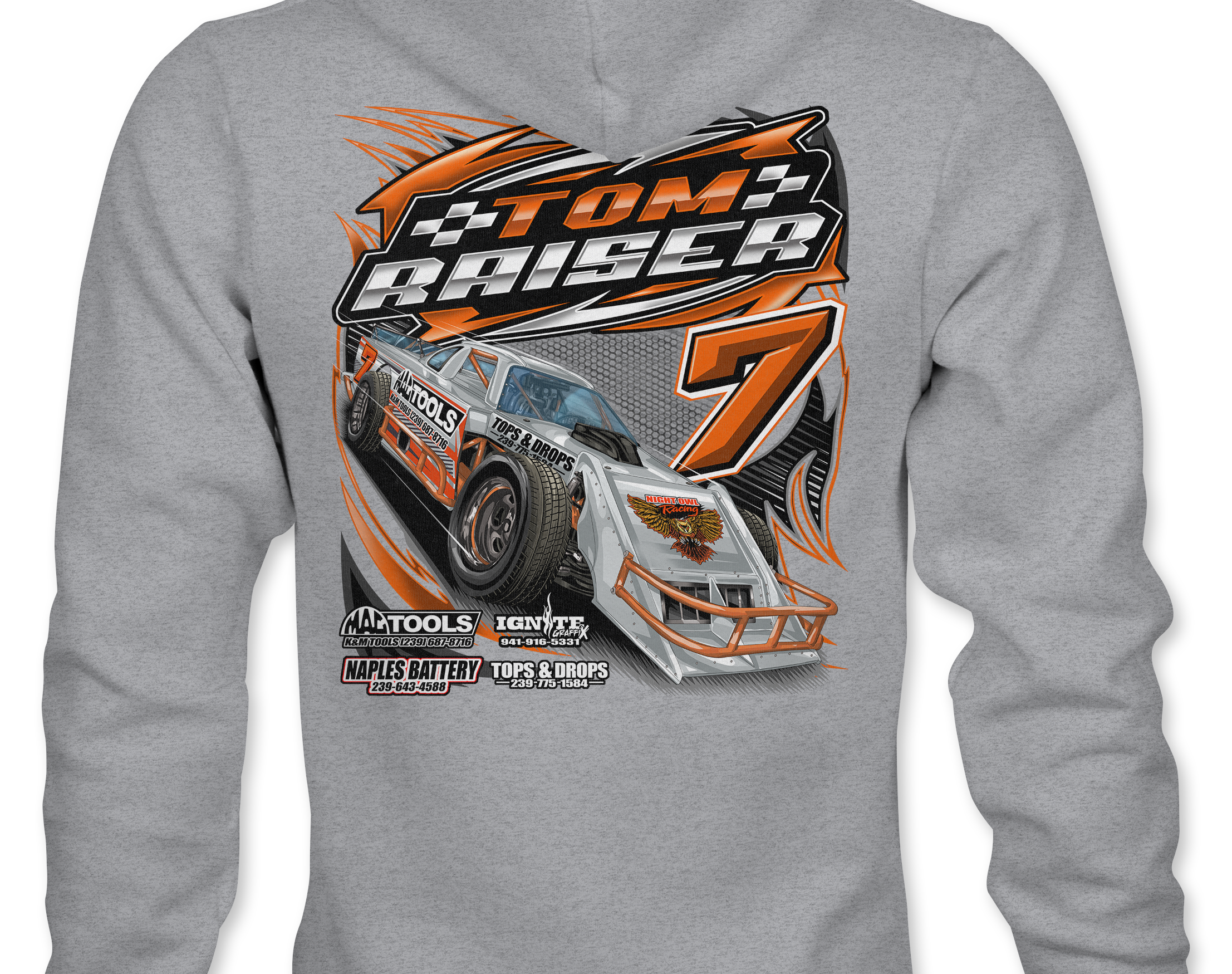 Tom Raiser Hoodies Black Acid Apparel