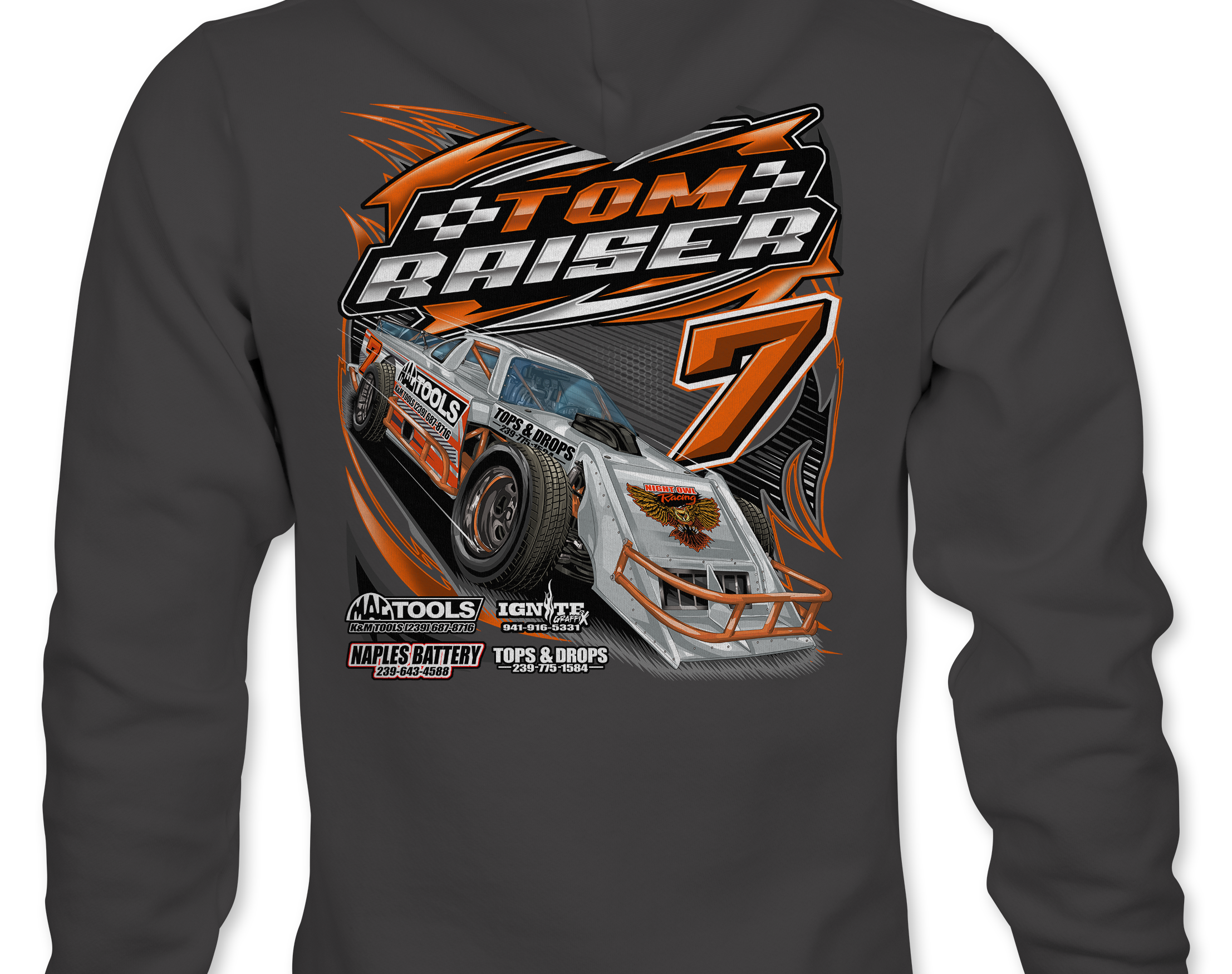 Tom Raiser Hoodies Black Acid Apparel