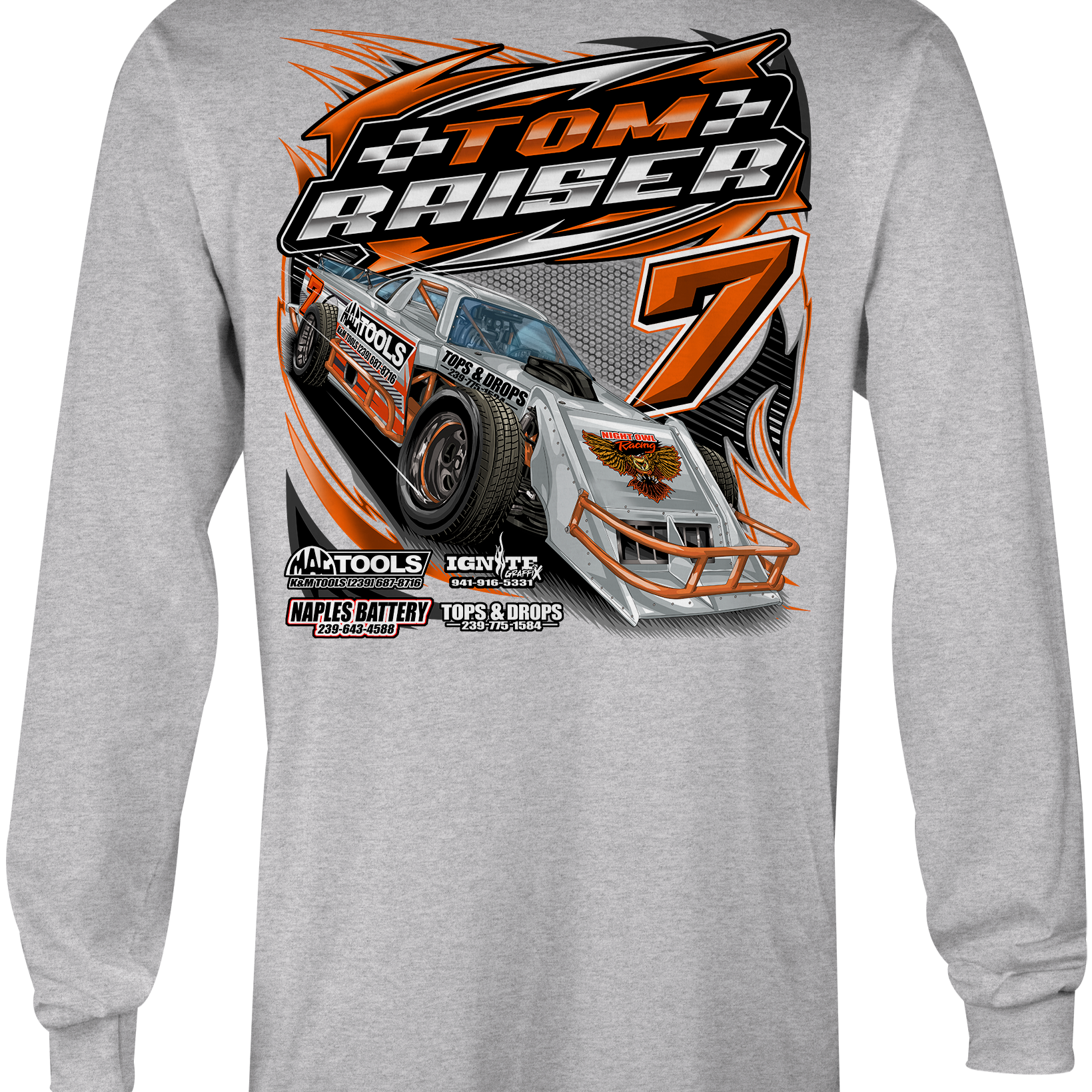 Tom Raiser Long Sleeves Black Acid Apparel