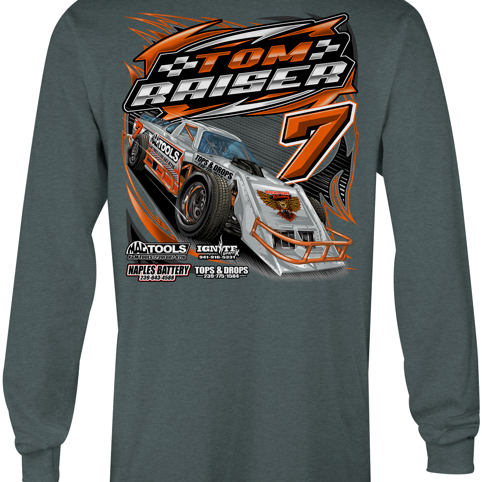 Tom Raiser Long Sleeves Black Acid Apparel