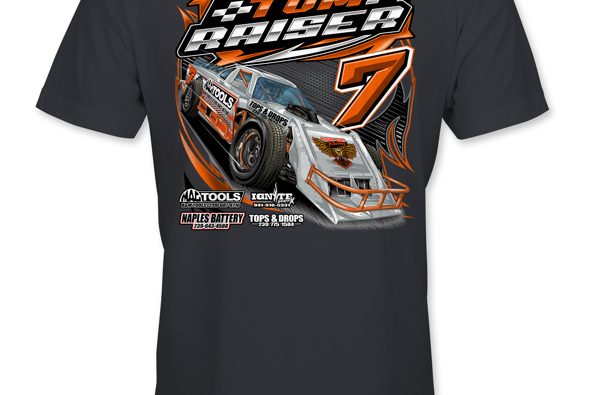 Tom Raiser T-Shirts Black Acid Apparel