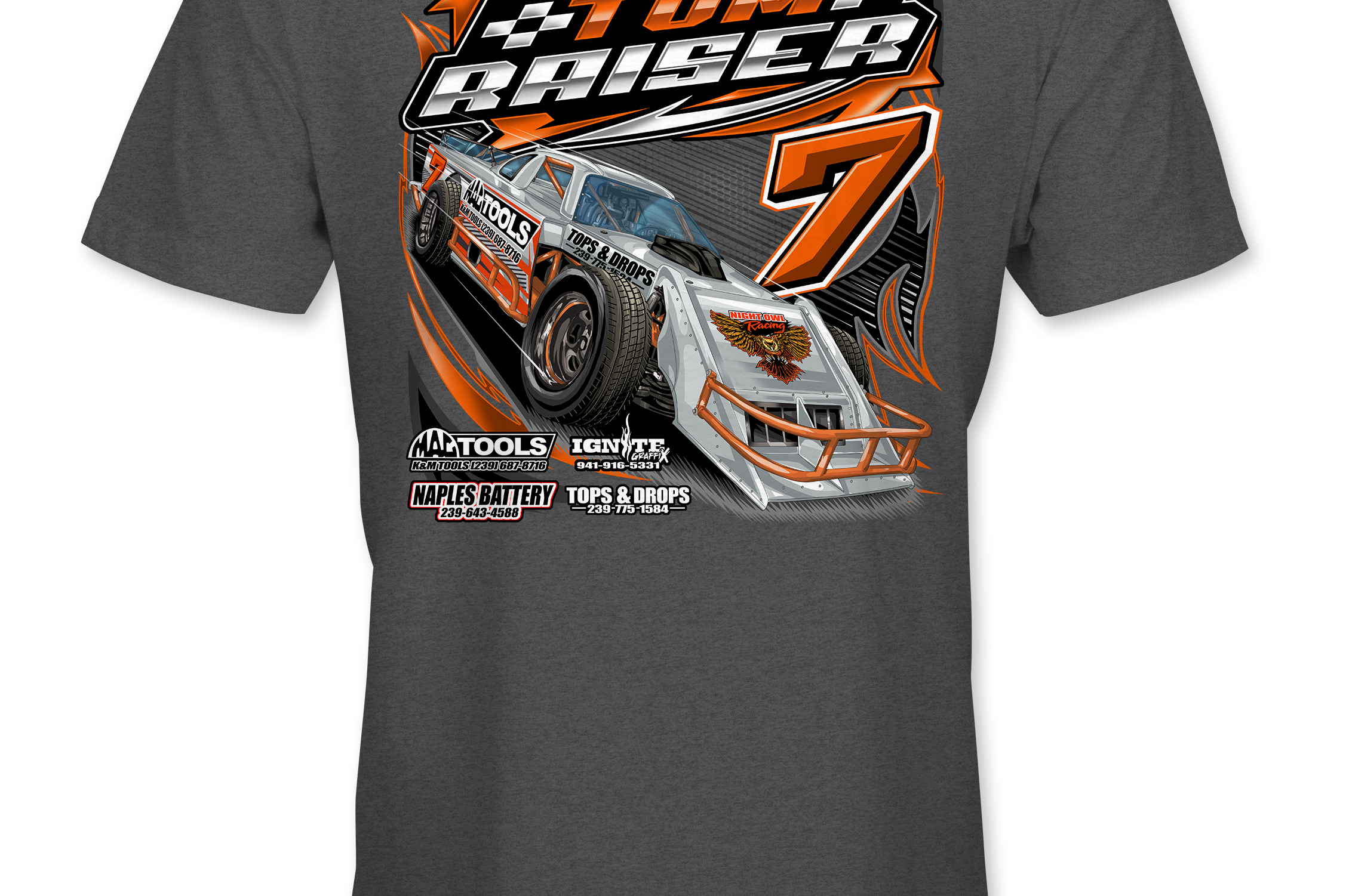 Tom Raiser T-Shirts Black Acid Apparel