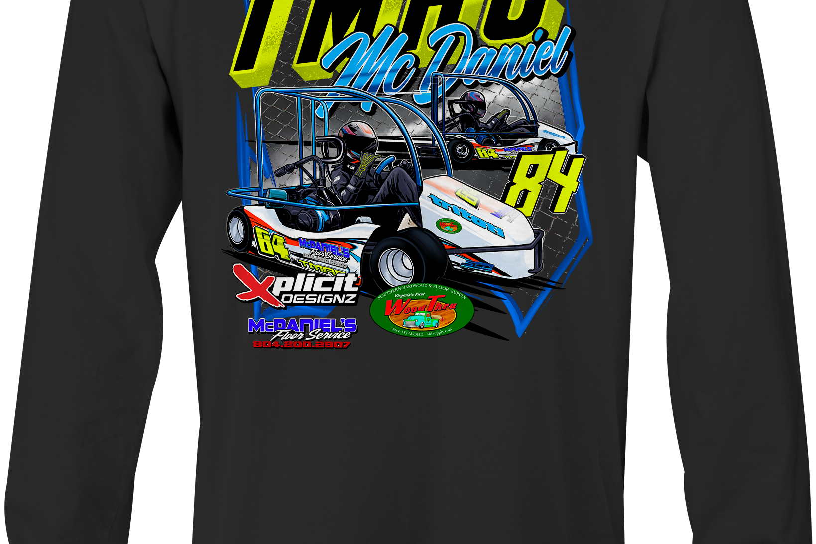 Trenton TMAC McDaniel Long Sleeves Black Acid Apparel