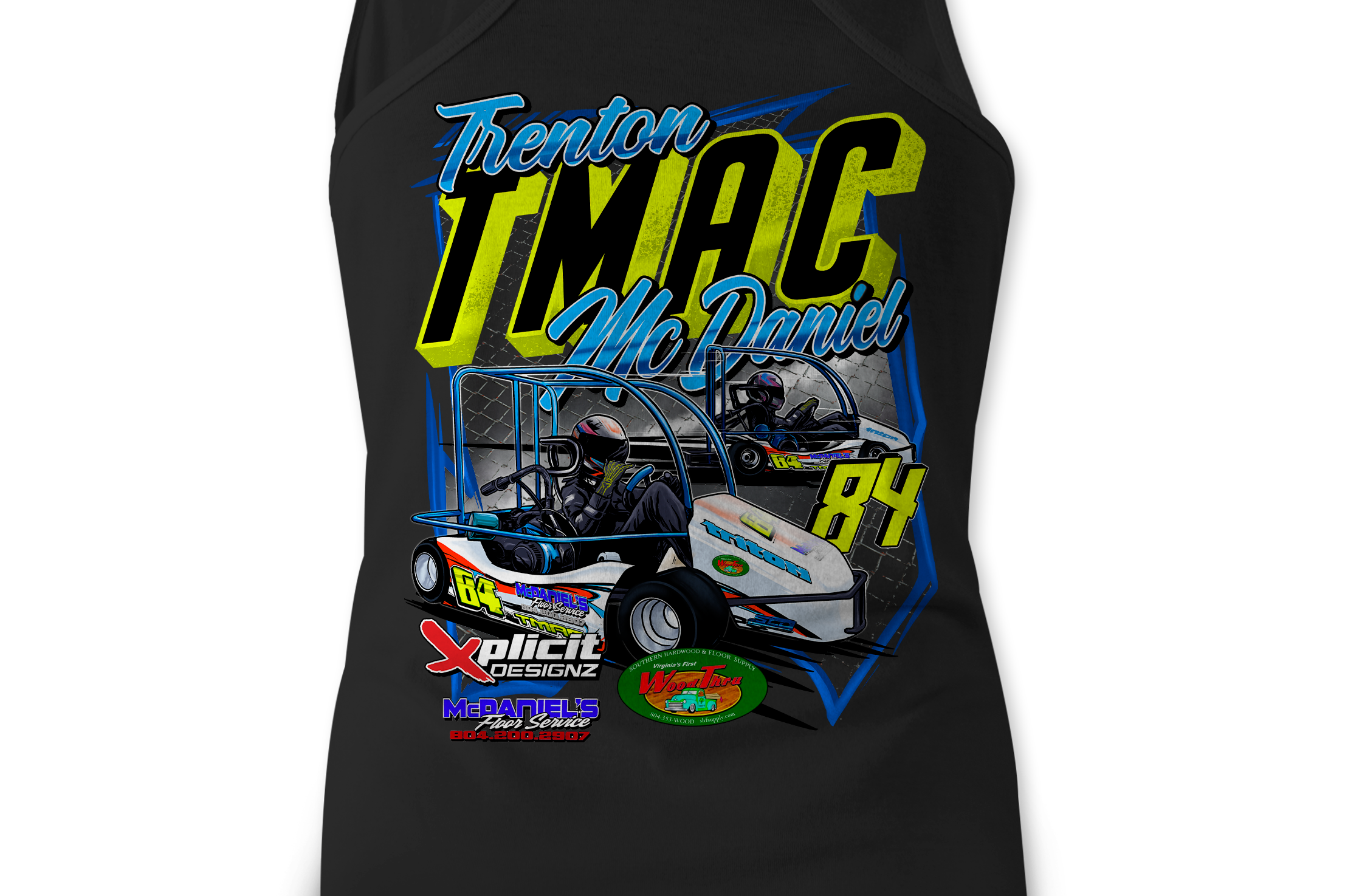 Trenton TMAC McDaniel Tank Tops Black Acid Apparel