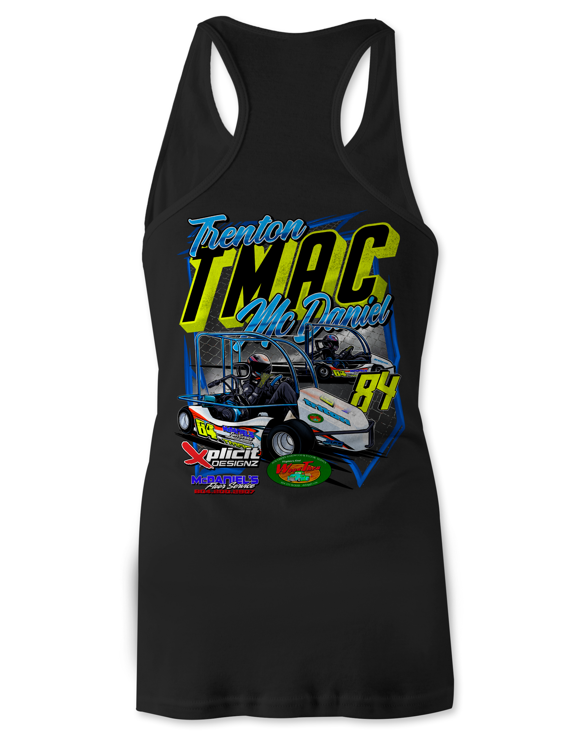 Trenton TMAC McDaniel Tank Tops Black Acid Apparel