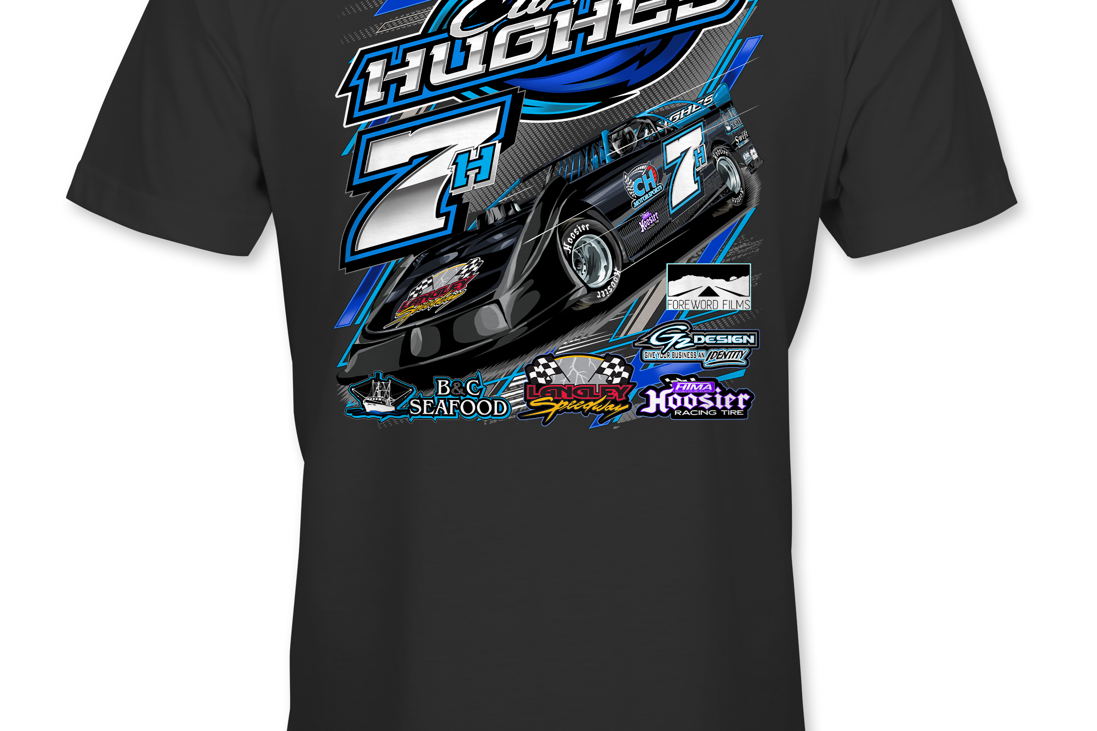 Curtis Hughes 2022 T-Shirts Black Acid Apparel