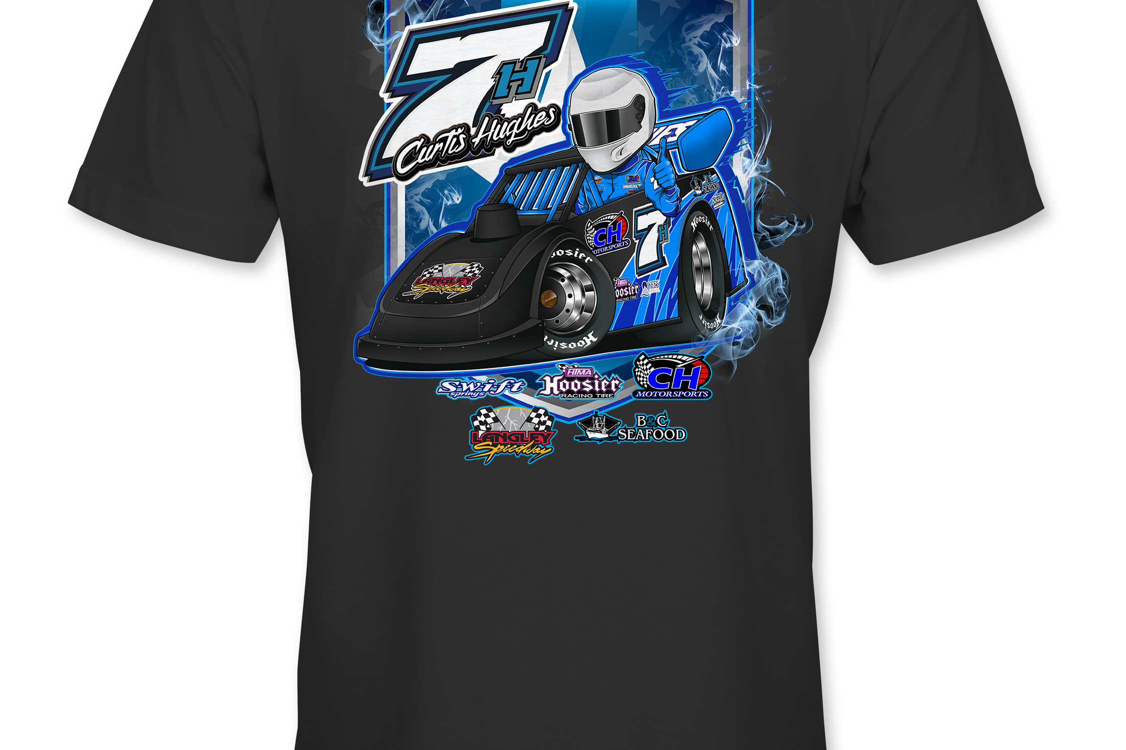 Curtis Hughes T-Shirts Black Acid Apparel