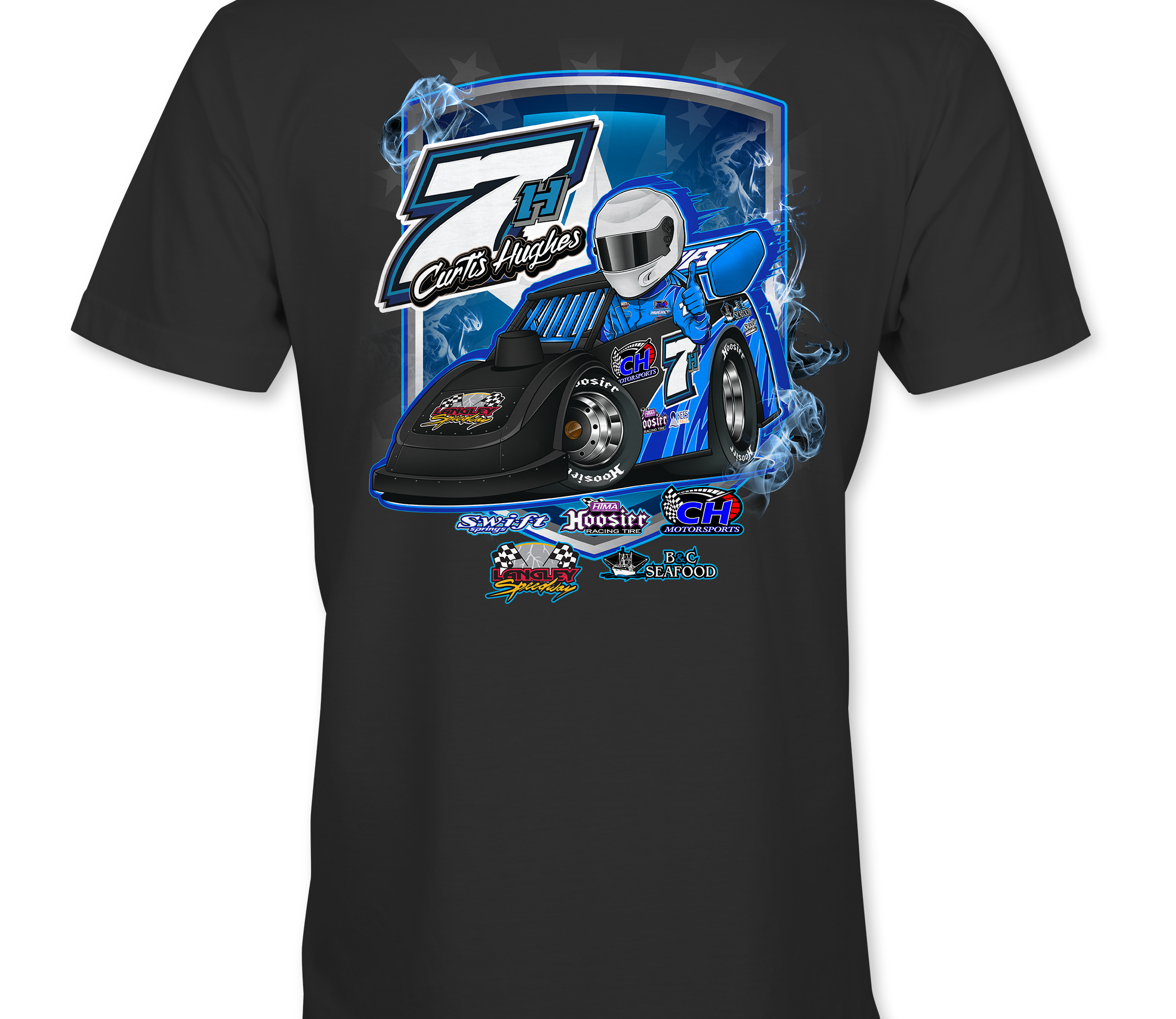 Curtis Hughes T-Shirts Black Acid Apparel