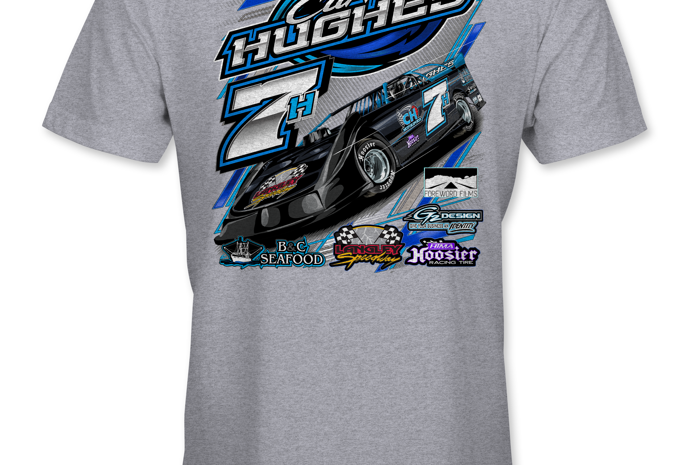 Curtis Hughes 2022 T-Shirts Black Acid Apparel