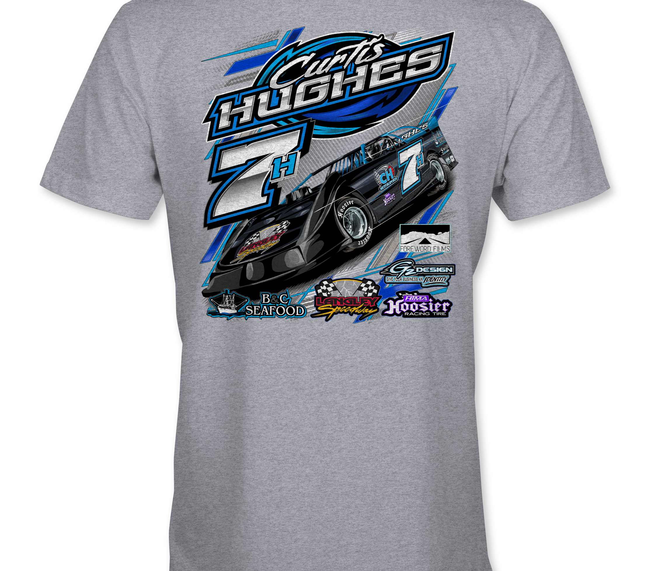 Curtis Hughes 2022 T-Shirts Black Acid Apparel