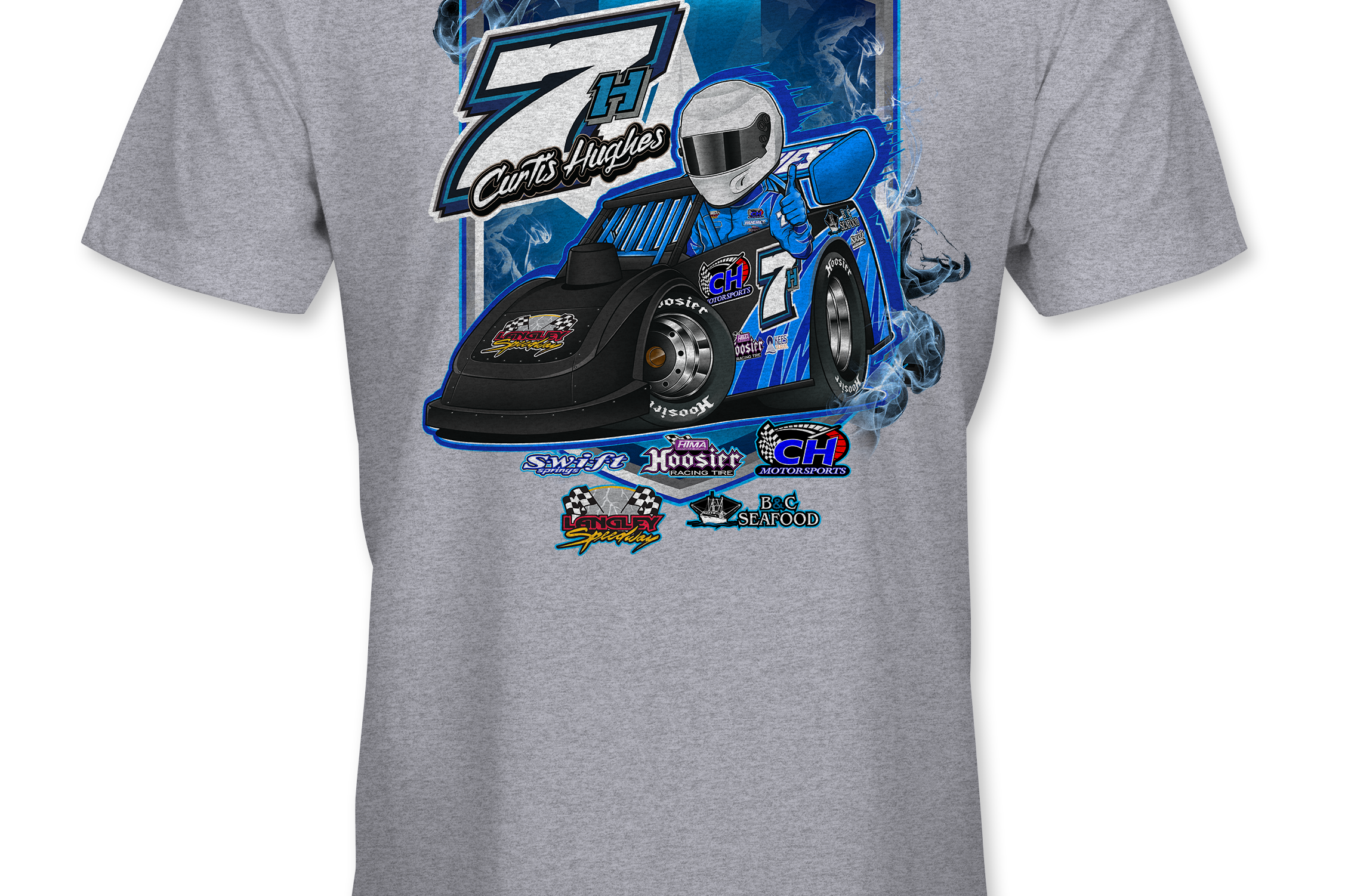Curtis Hughes T-Shirts Black Acid Apparel