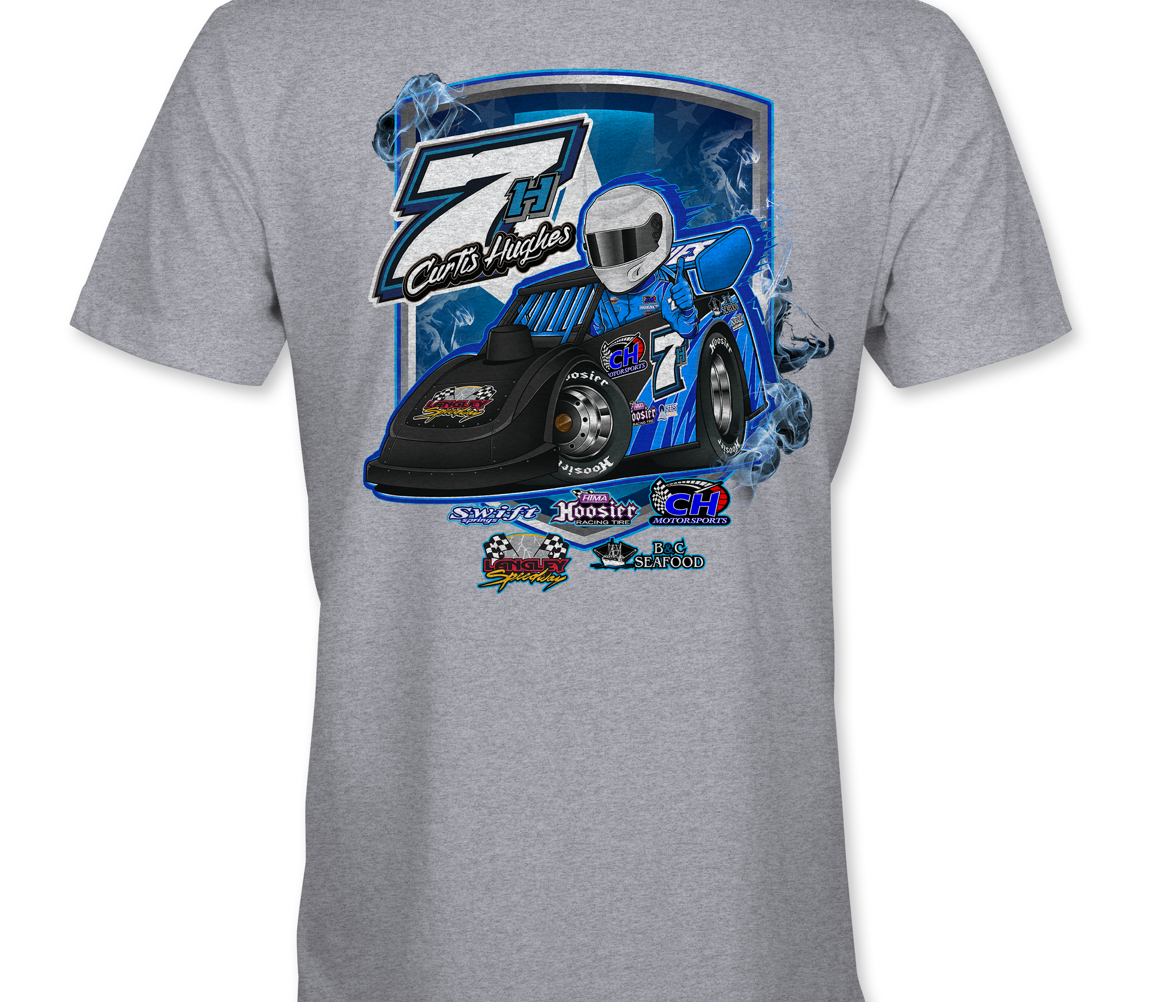 Curtis Hughes T-Shirts Black Acid Apparel