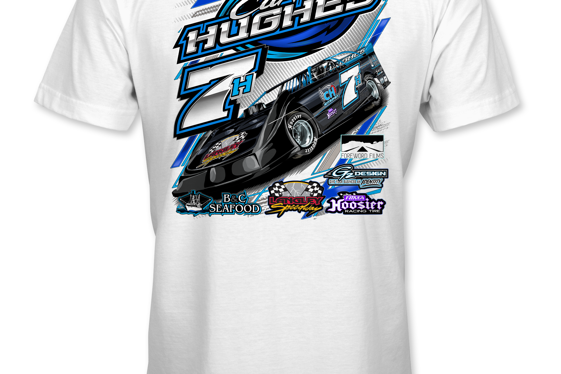 Curtis Hughes 2022 T-Shirts Black Acid Apparel