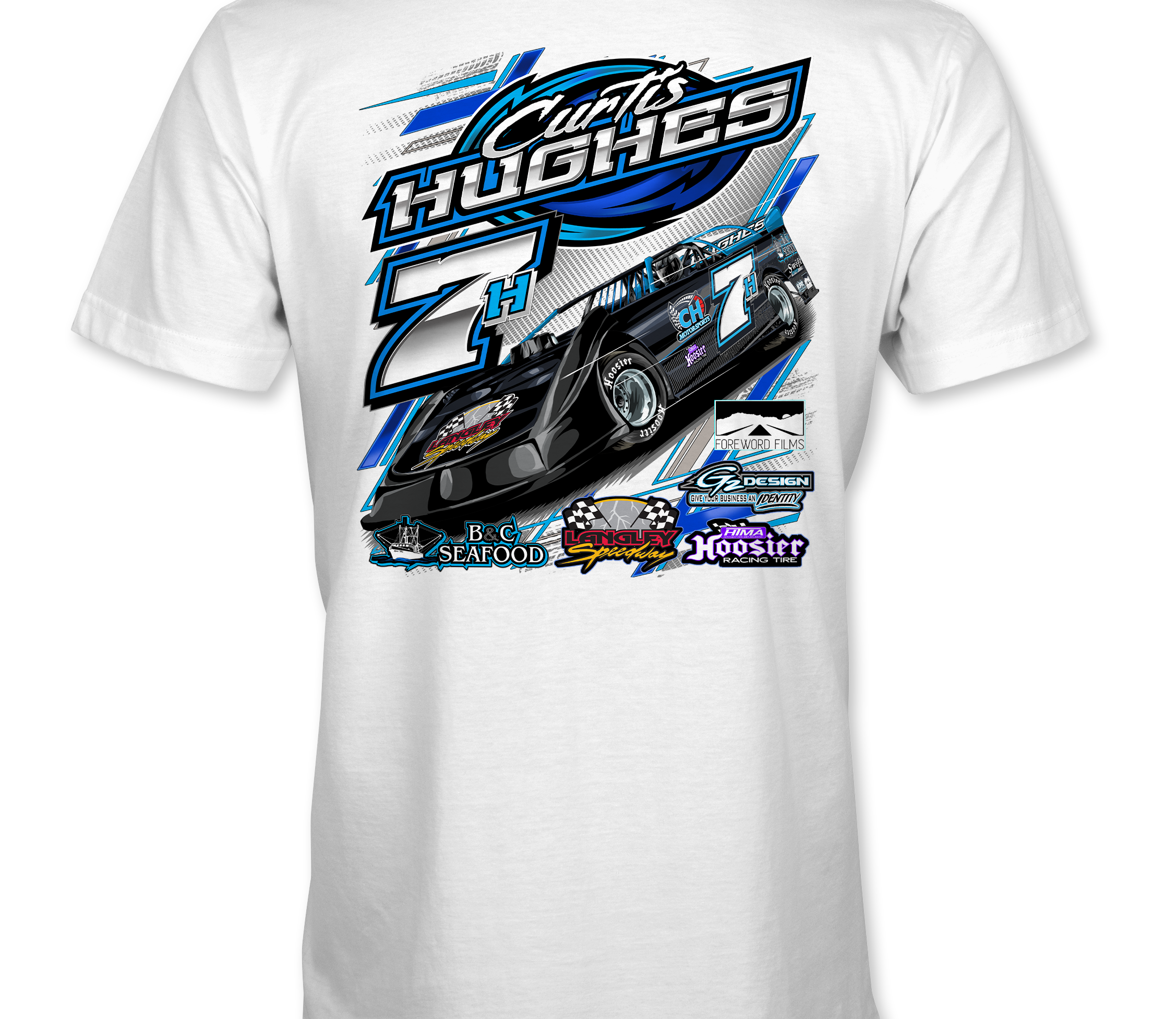 Curtis Hughes 2022 T-Shirts Black Acid Apparel