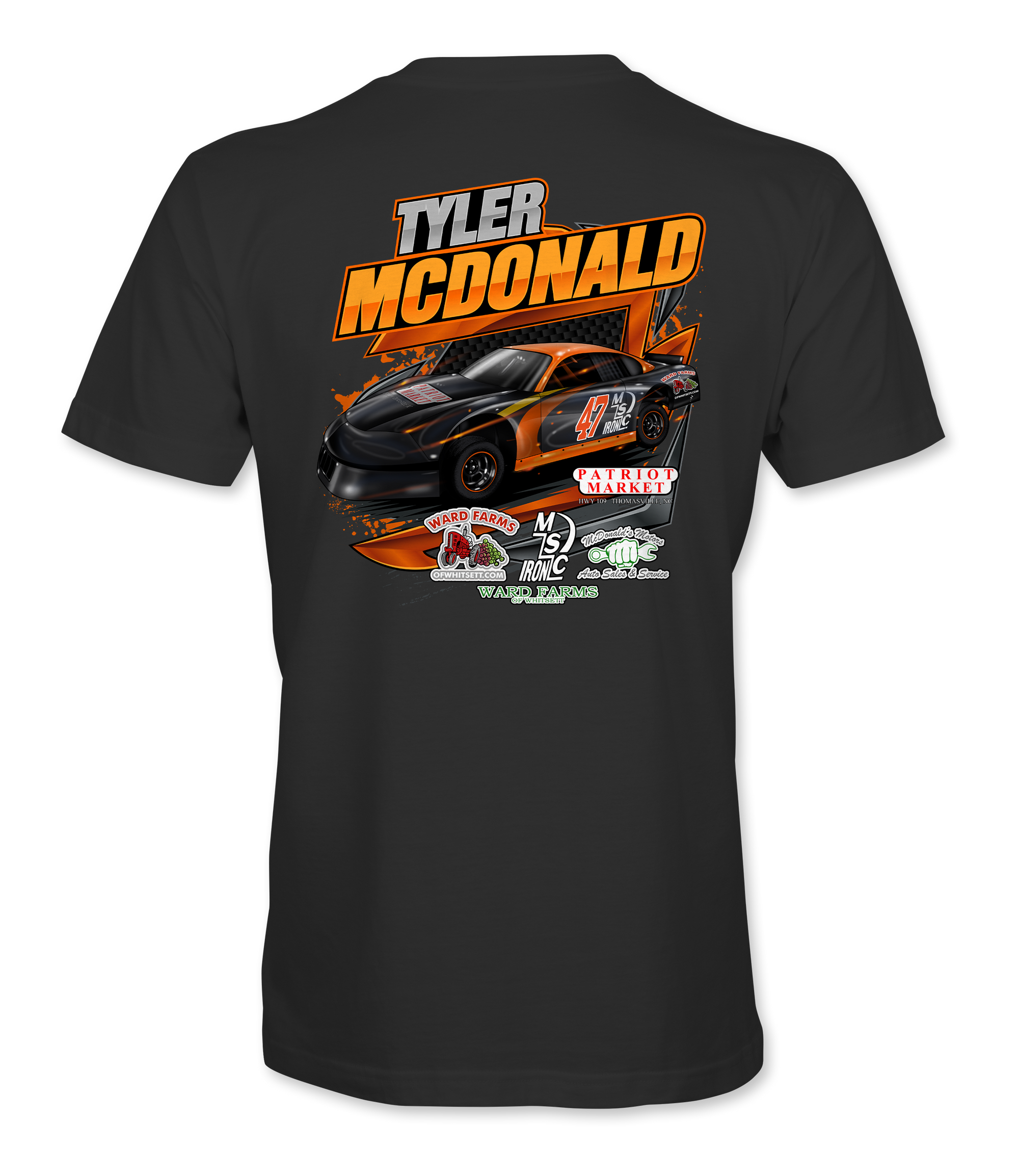 Tyler McDonald T-Shirts Black Acid Apparel