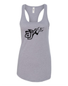 AJ Allmendinger - Women's Tank Black Flame Logo Black Acid Apparel
