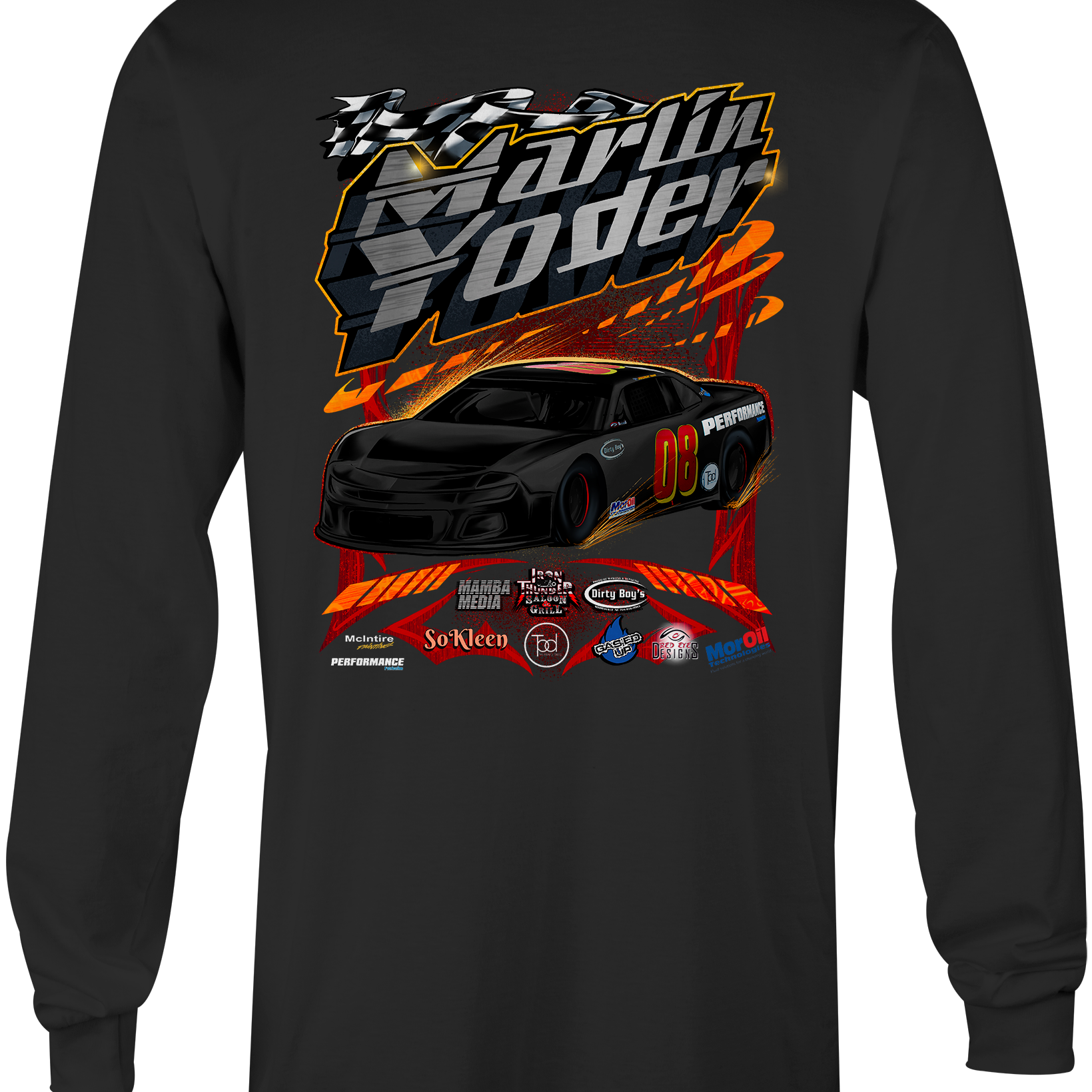 Marlin Yoder Long Sleeves Black Acid Apparel