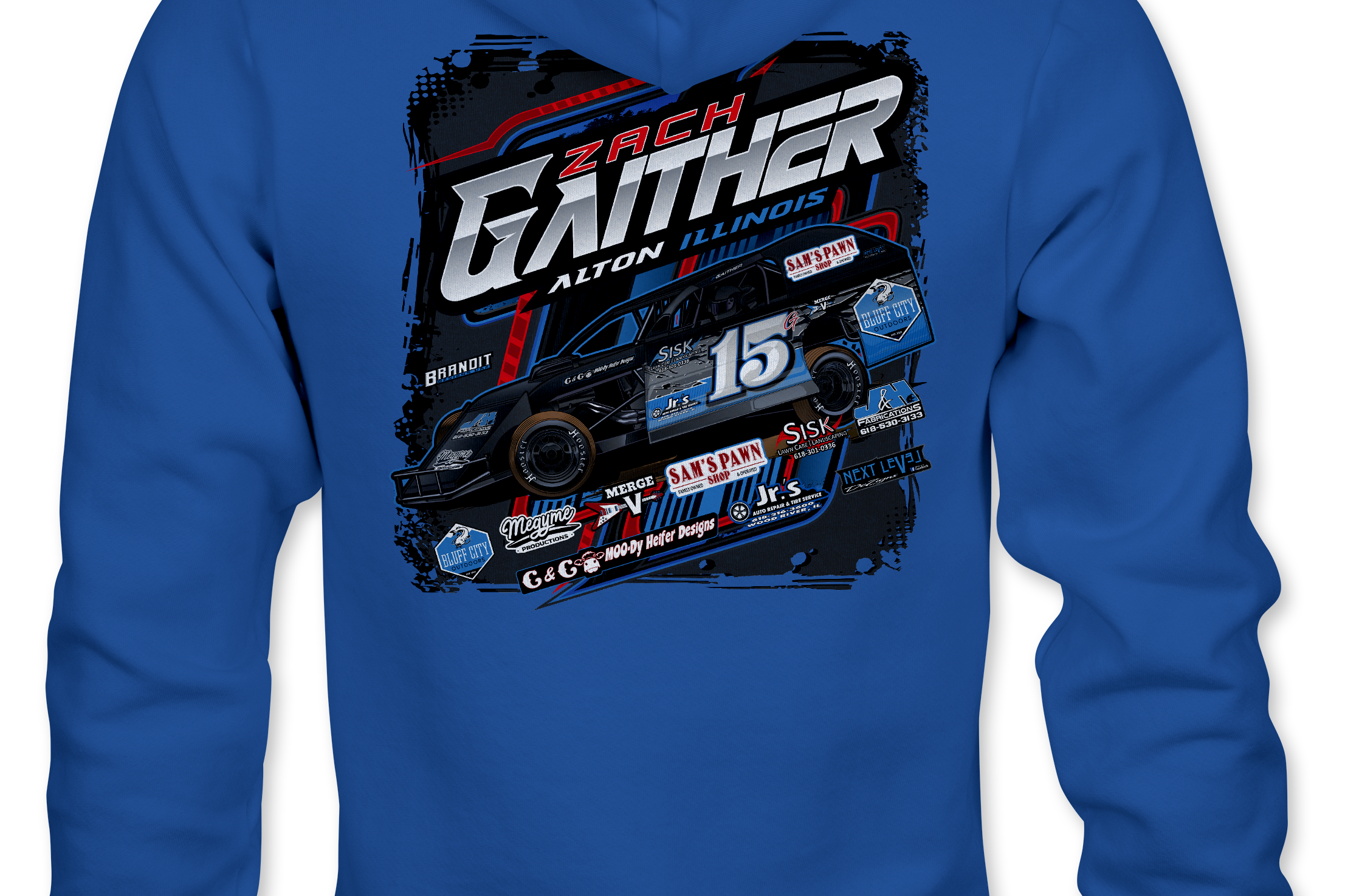 Zach Gaither Hoodies Black Acid Apparel
