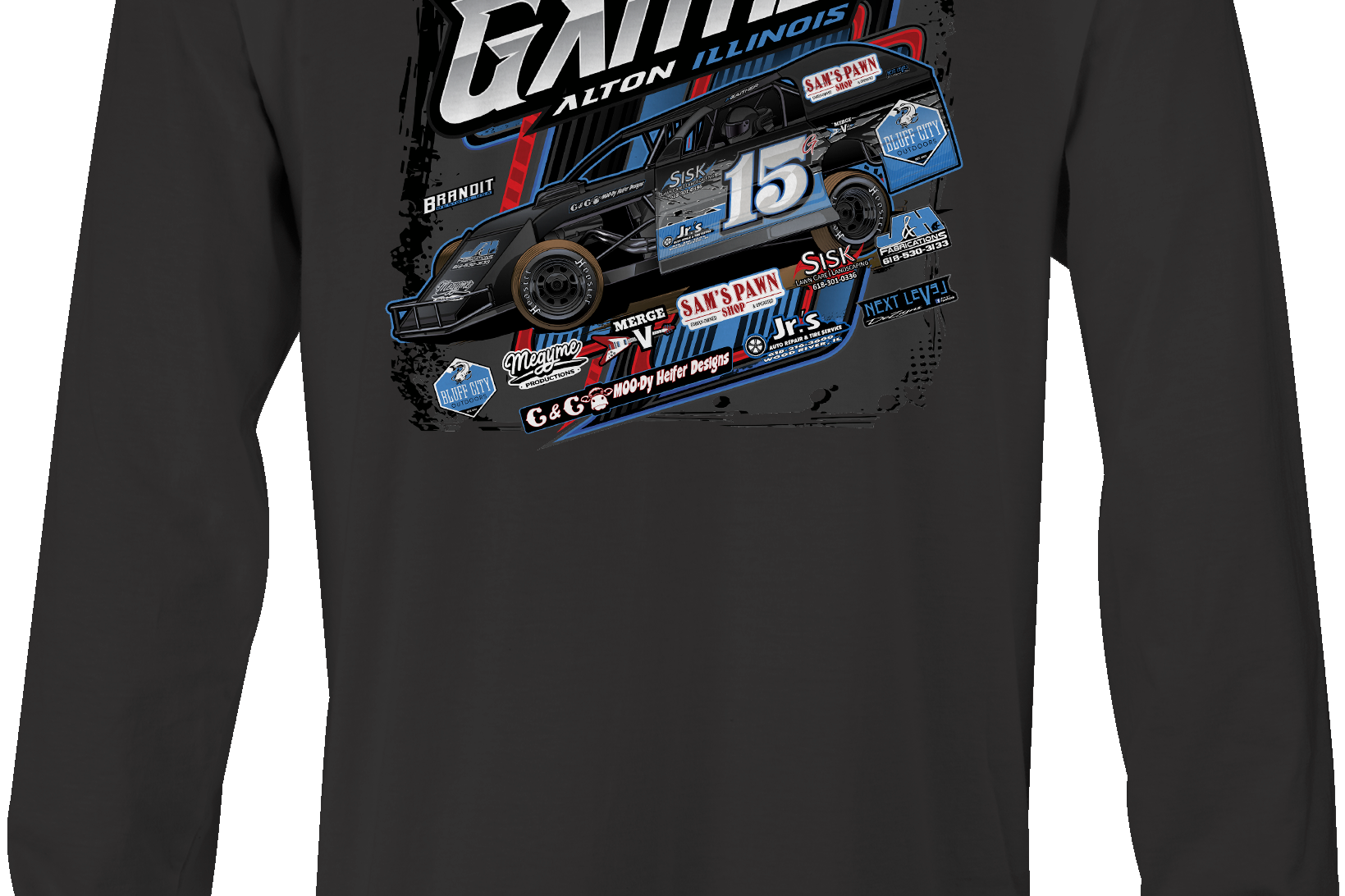 Zach Gaither Long Sleeves Black Acid Apparel