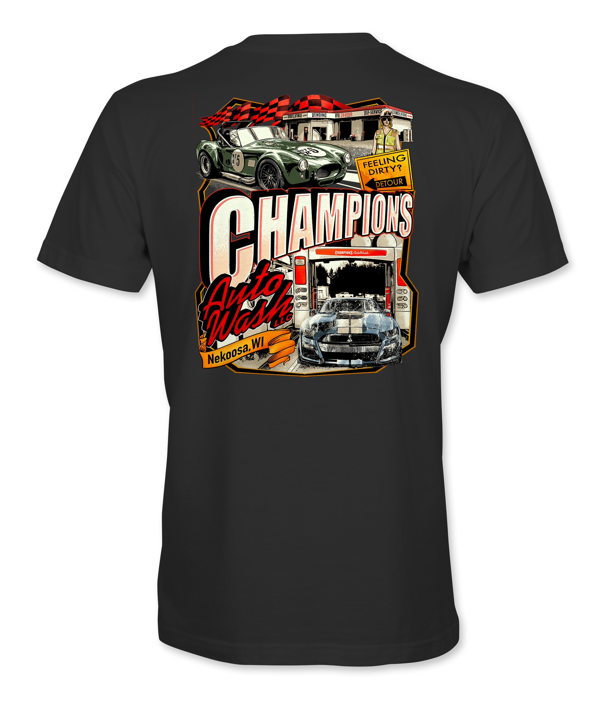 Champion’s Autowash T-Shirts Black Acid Apparel