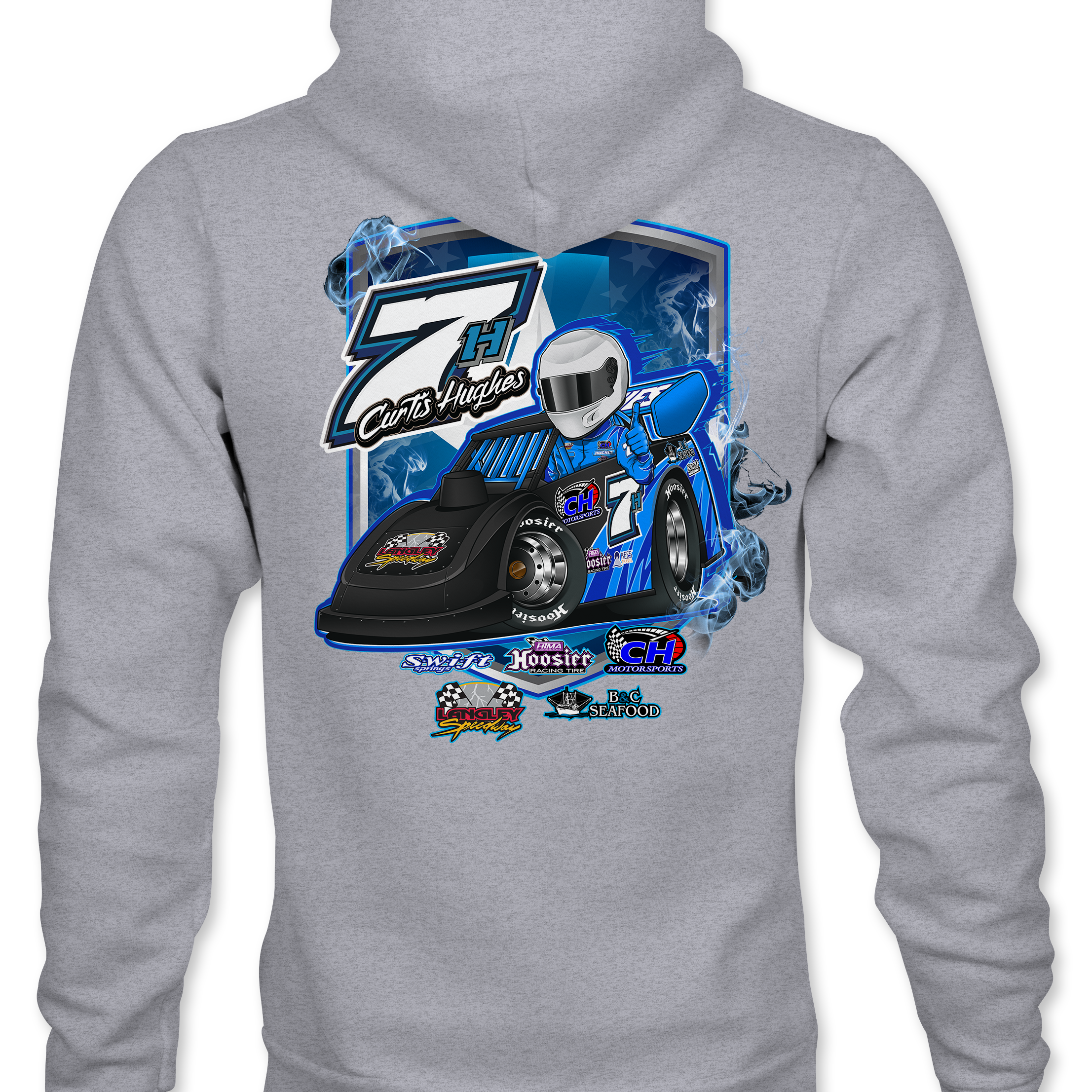 Curtis Hughes Hoodies Black Acid Apparel