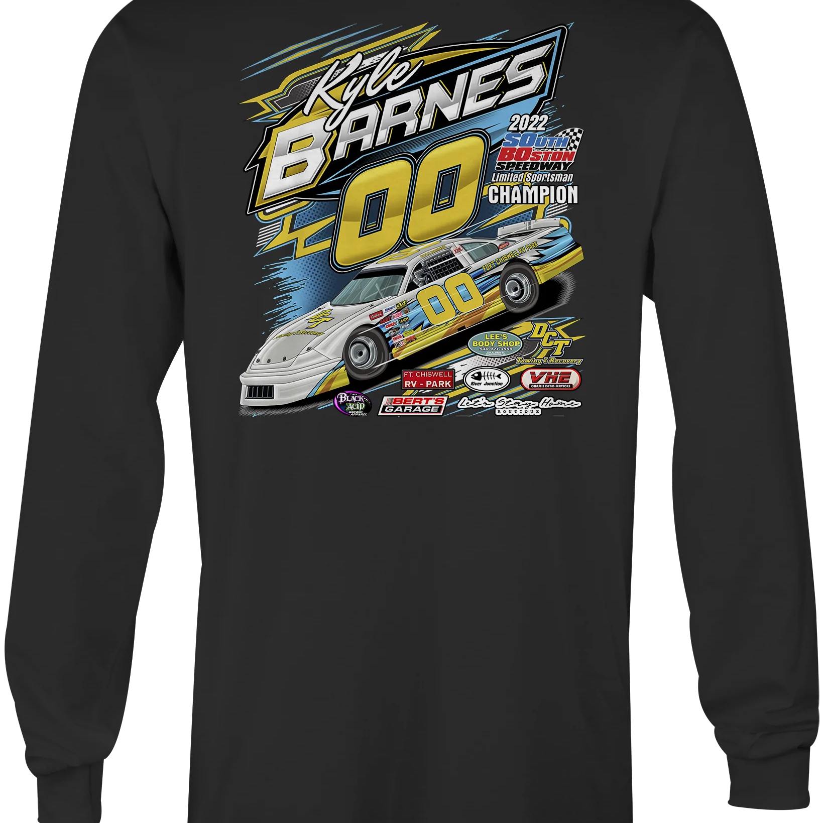 Kyle Barnes Long Sleeves Black Acid Apparel