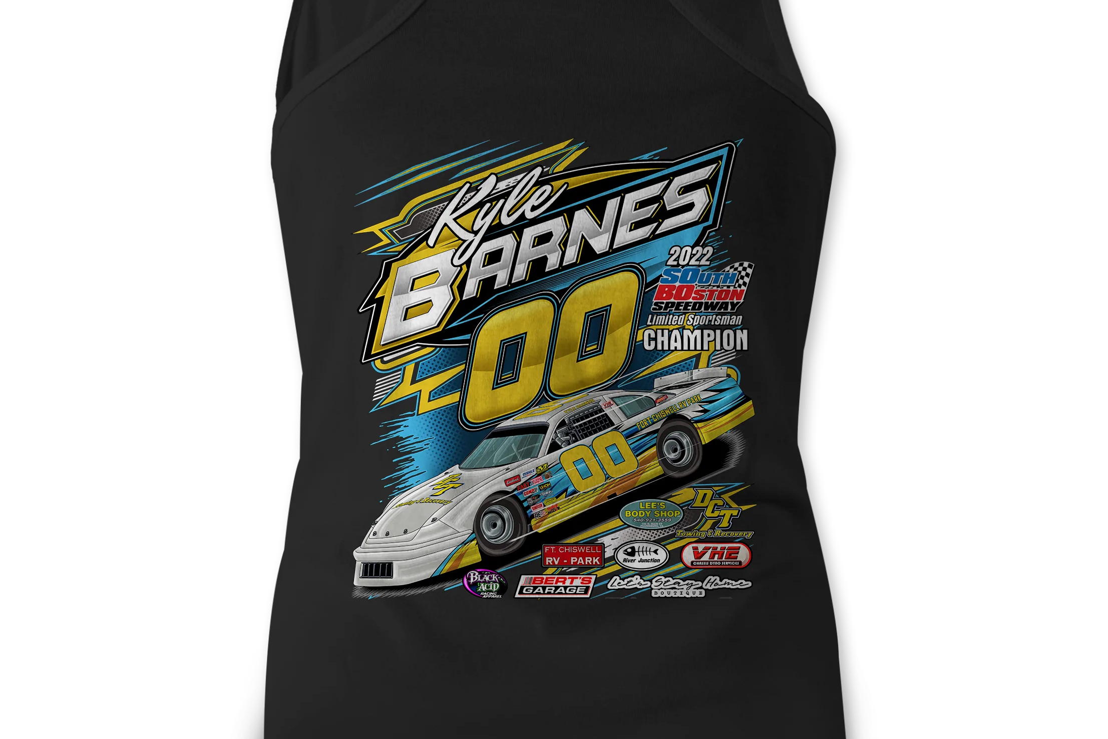 Kyle Barnes Tank Tops Black Acid Apparel
